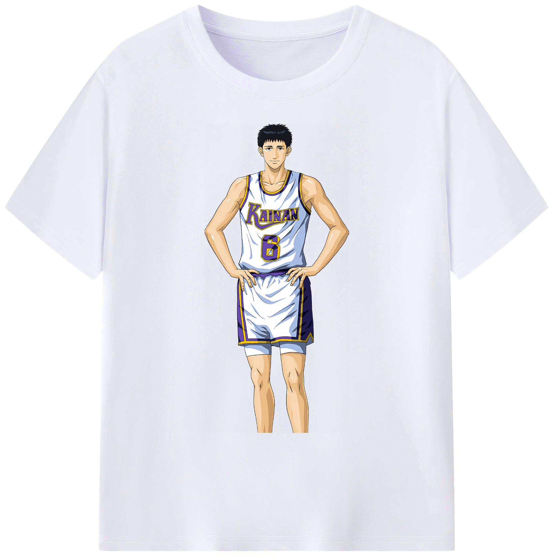 （画像用） SLAM DUNK／スラムダンク 綿100％ メンズ半袖Tシャツ｜肌触りやわらか＆通気性