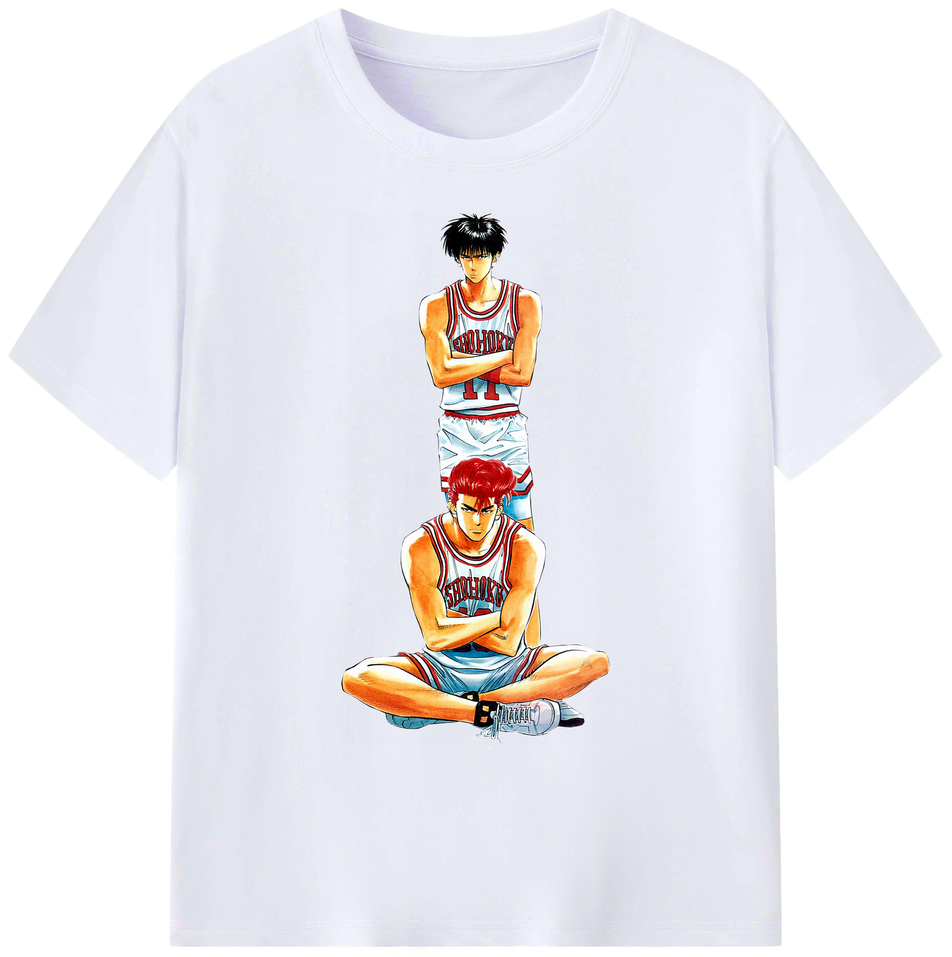 （画像用） SLAM DUNK／スラムダンク 綿100％ メンズ半袖Tシャツ｜肌触りやわらか＆通気性