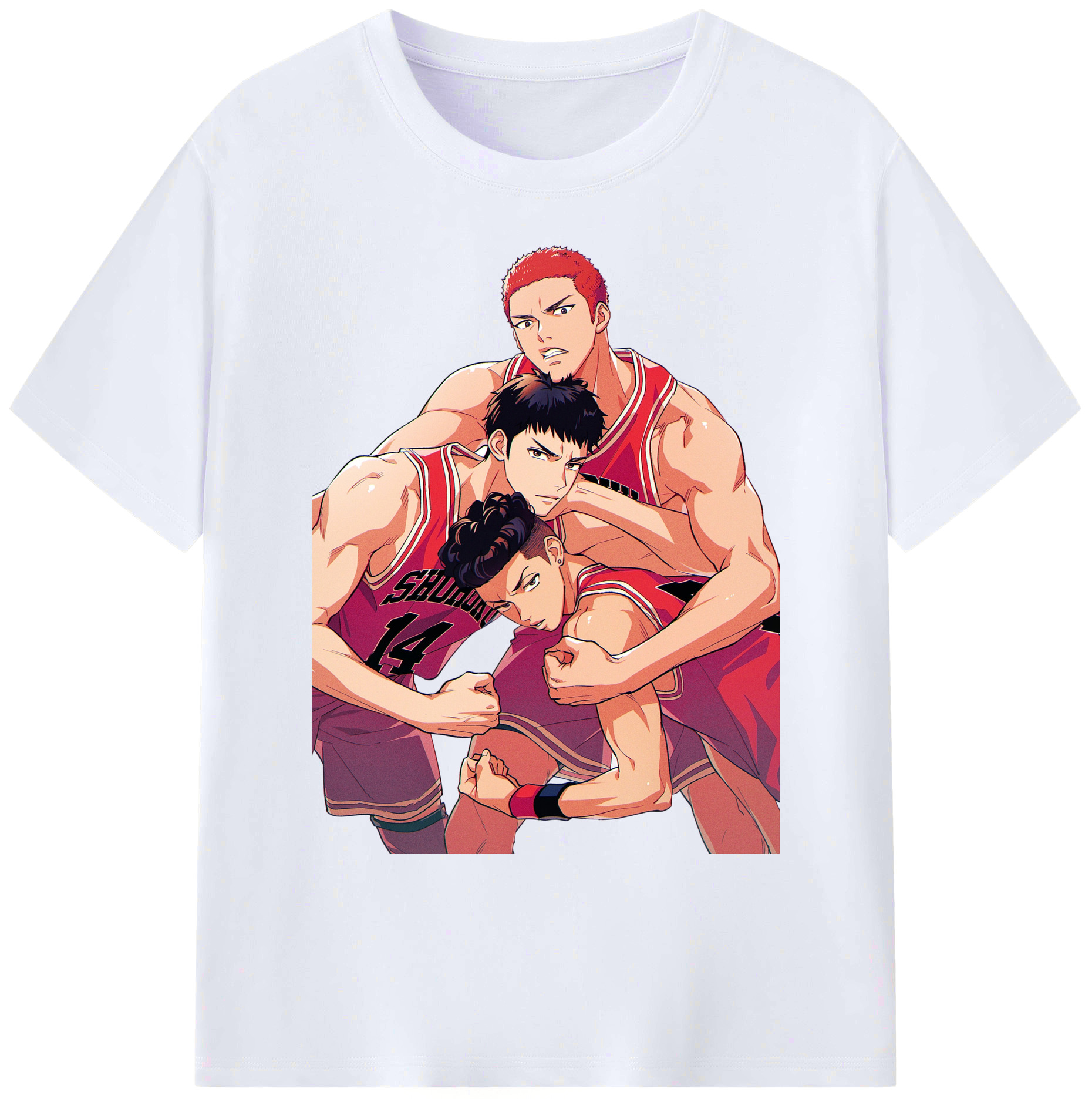 （画像用） SLAM DUNK／スラムダンク 綿100％ メンズ半袖Tシャツ｜肌触りやわらか＆通気性