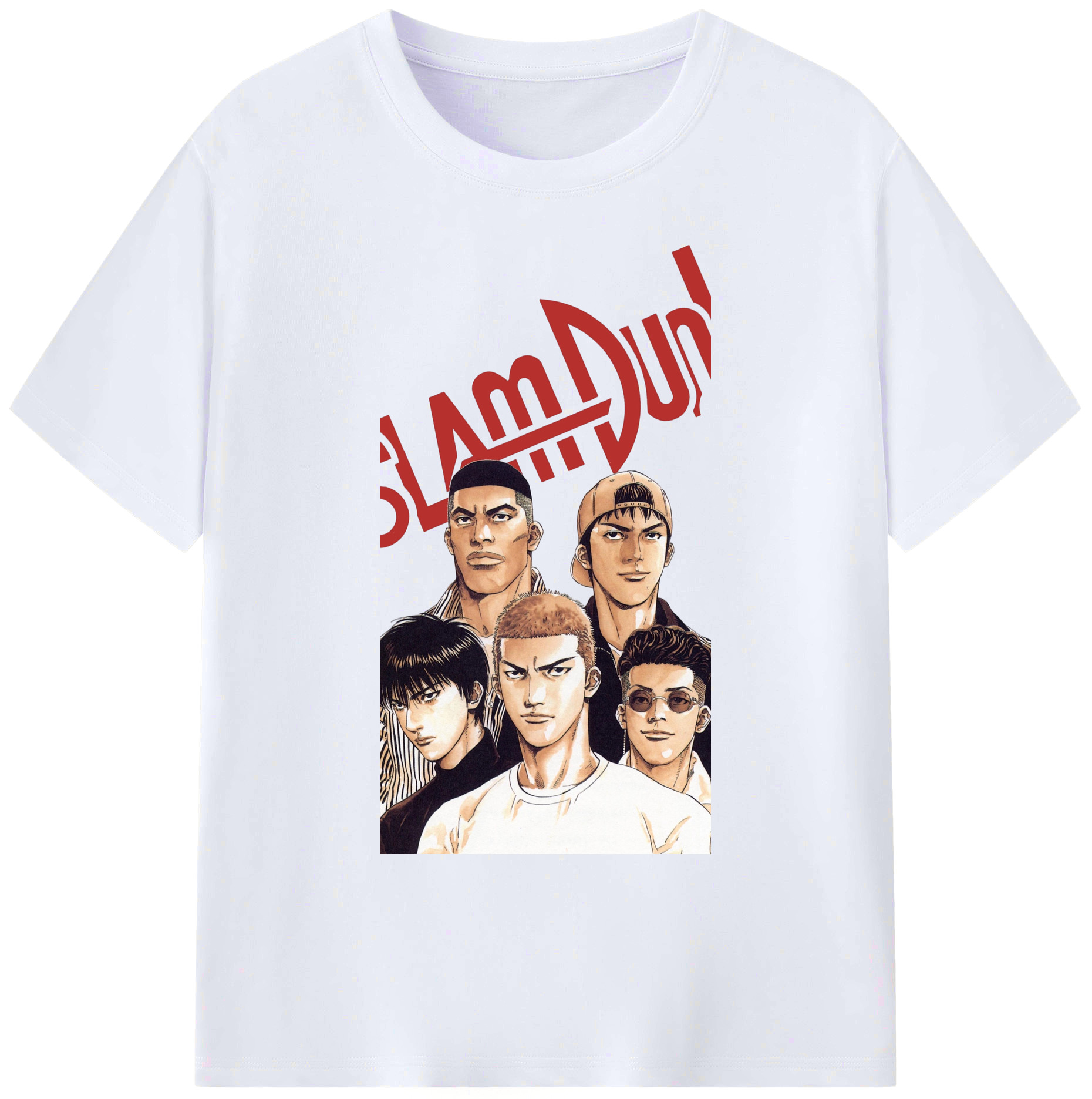 （画像用） SLAM DUNK／スラムダンク 綿100％ メンズ半袖Tシャツ｜肌触りやわらか＆通気性