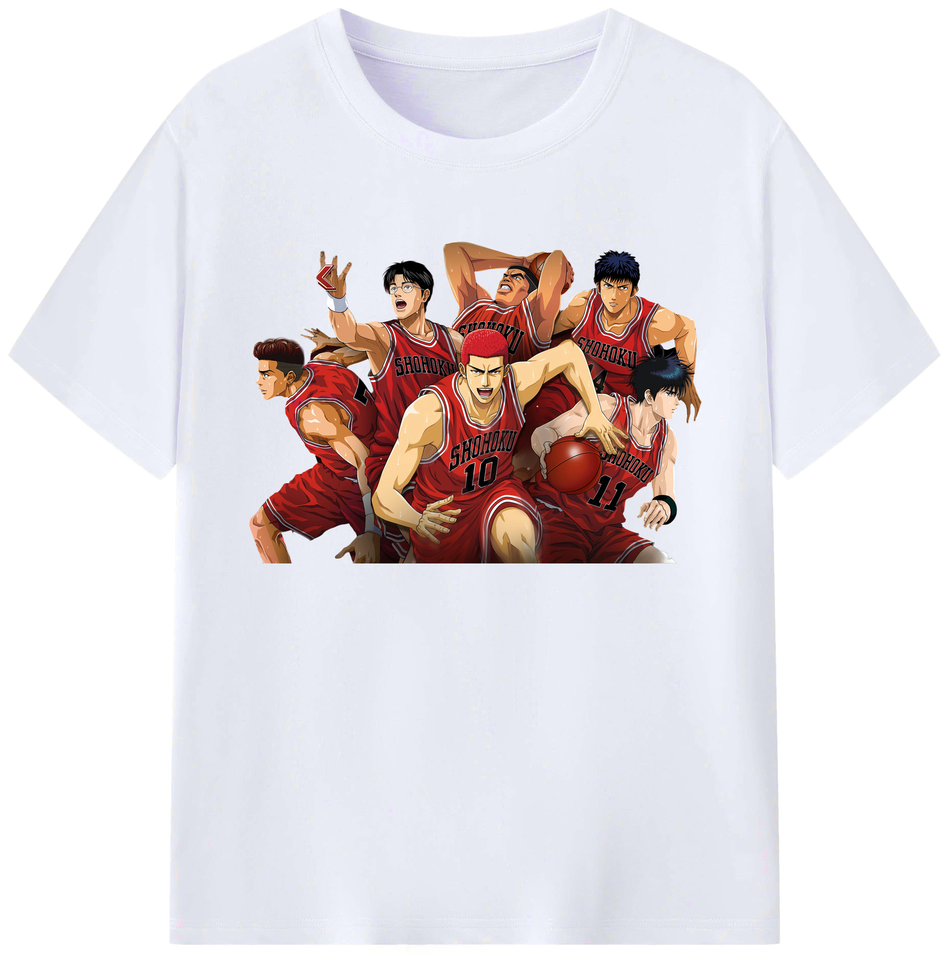 （画像用） SLAM DUNK／スラムダンク 綿100％ メンズ半袖Tシャツ｜肌触りやわらか＆通気性