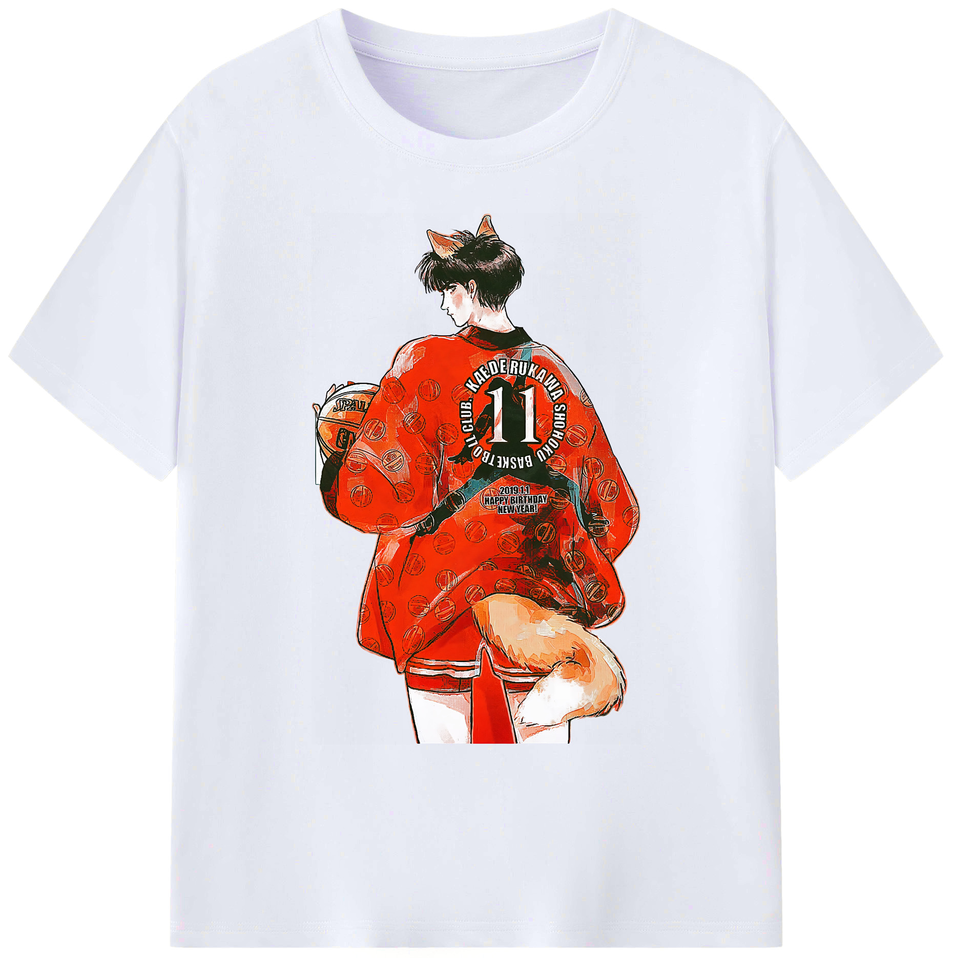 （画像用） SLAM DUNK／スラムダンク 綿100％ メンズ半袖Tシャツ｜肌触りやわらか＆通気性