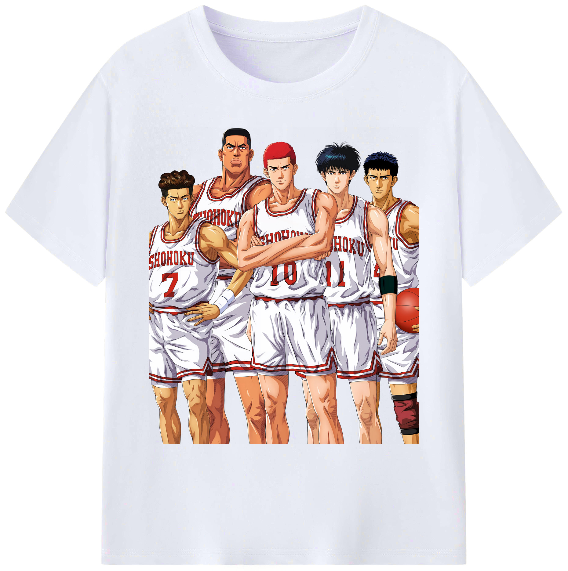 （画像用） SLAM DUNK／スラムダンク 綿100％ メンズ半袖Tシャツ｜肌触りやわらか＆通気性