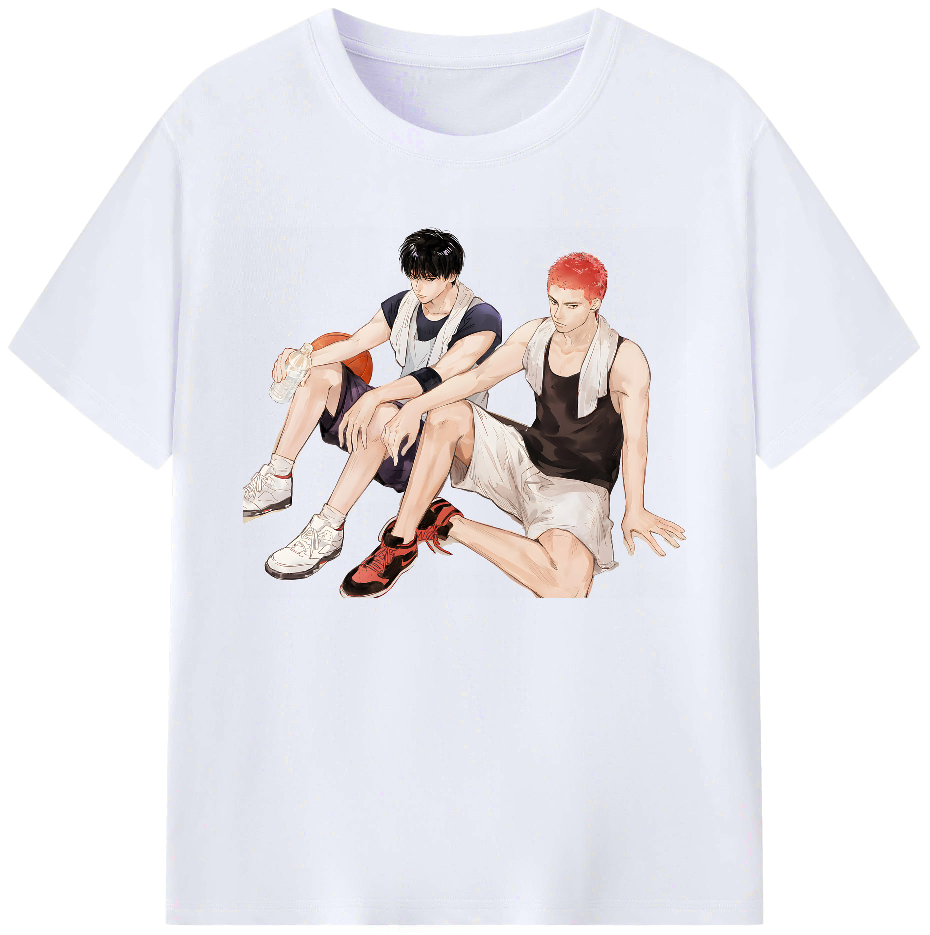 （画像用） SLAM DUNK／スラムダンク 綿100％ メンズ半袖Tシャツ｜肌触りやわらか＆通気性