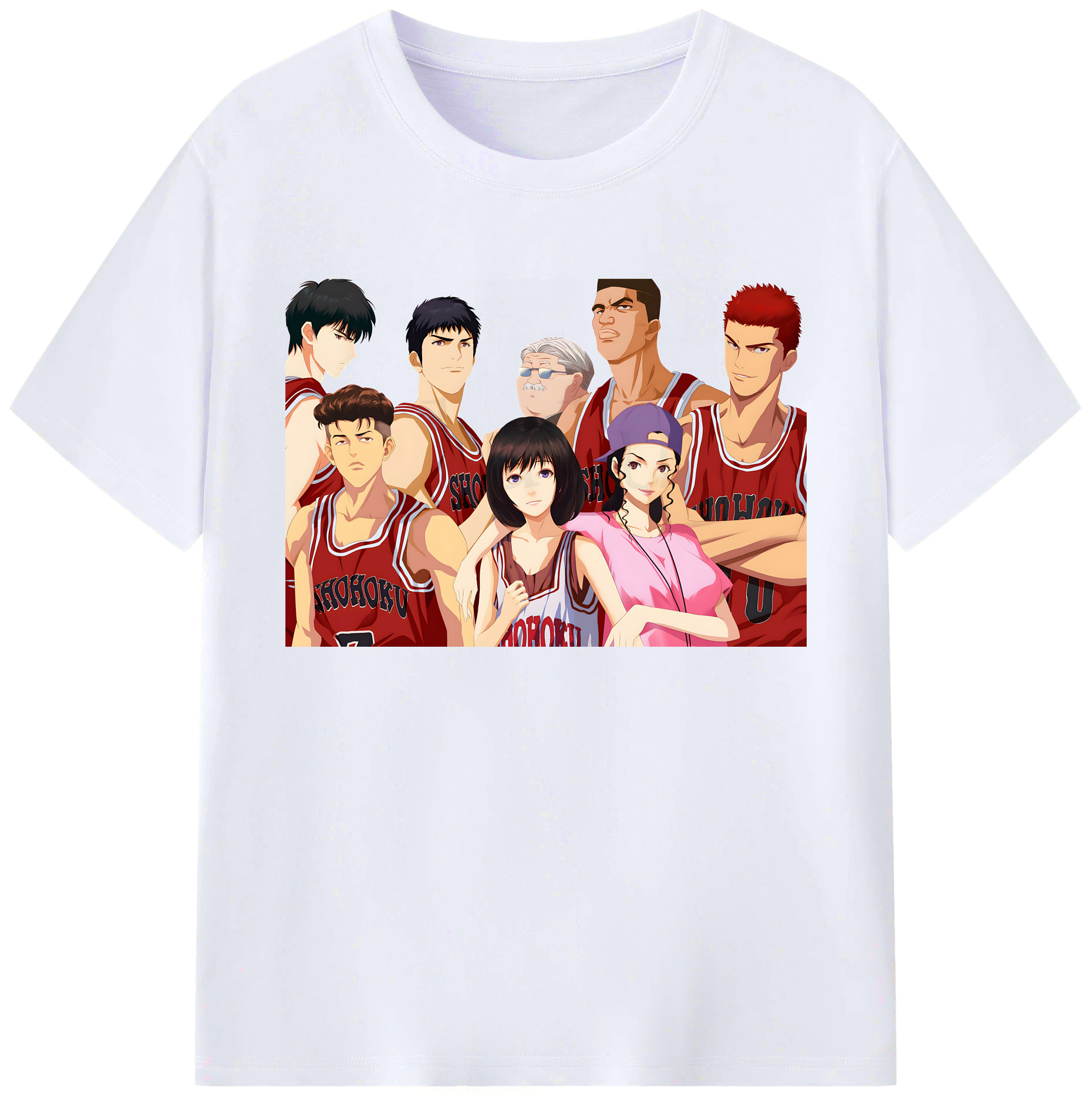 （画像用） SLAM DUNK／スラムダンク 綿100％ メンズ半袖Tシャツ｜肌触りやわらか＆通気性