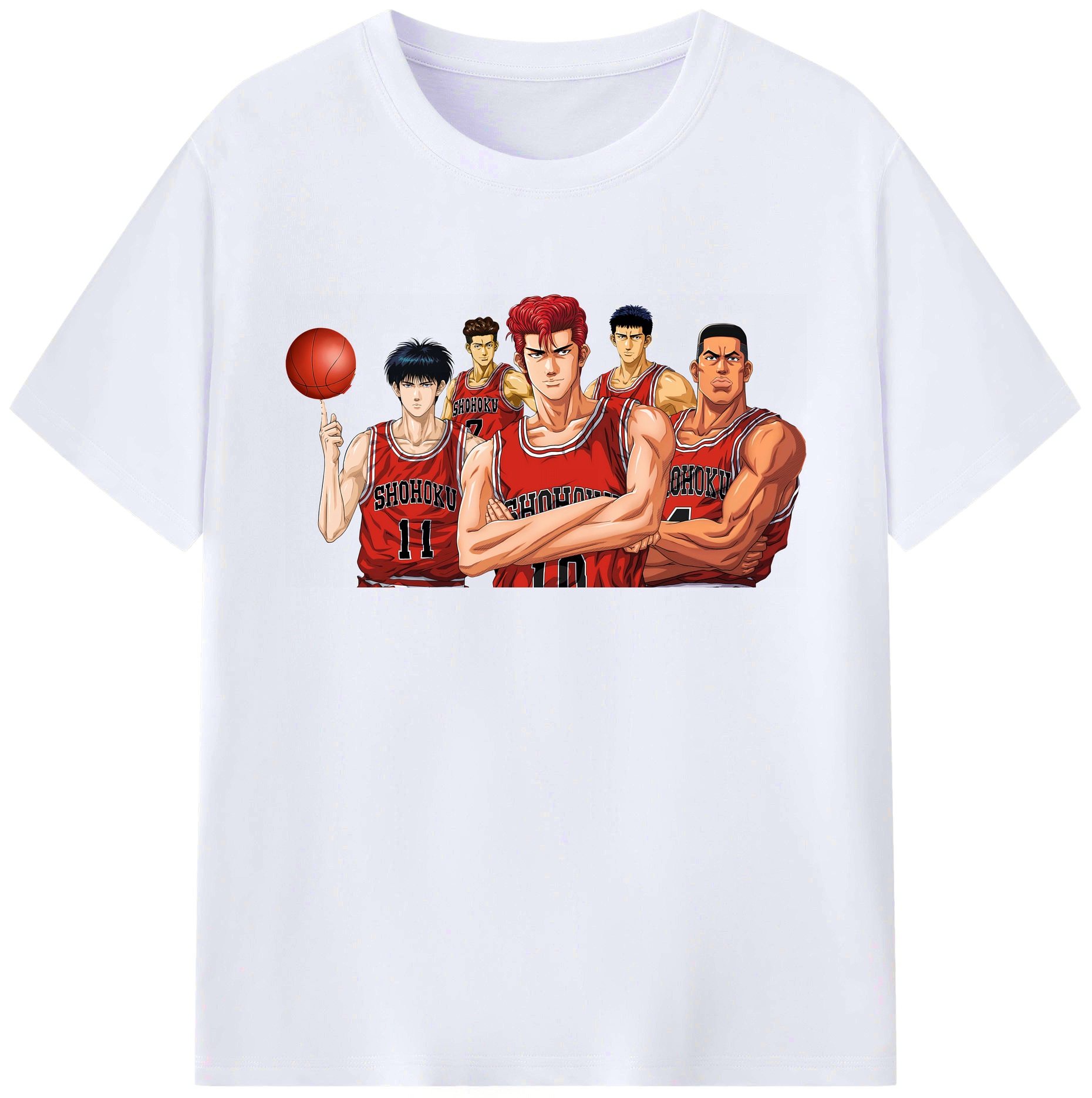 （画像用） SLAM DUNK／スラムダンク 綿100％ メンズ半袖Tシャツ｜肌触りやわらか＆通気性
