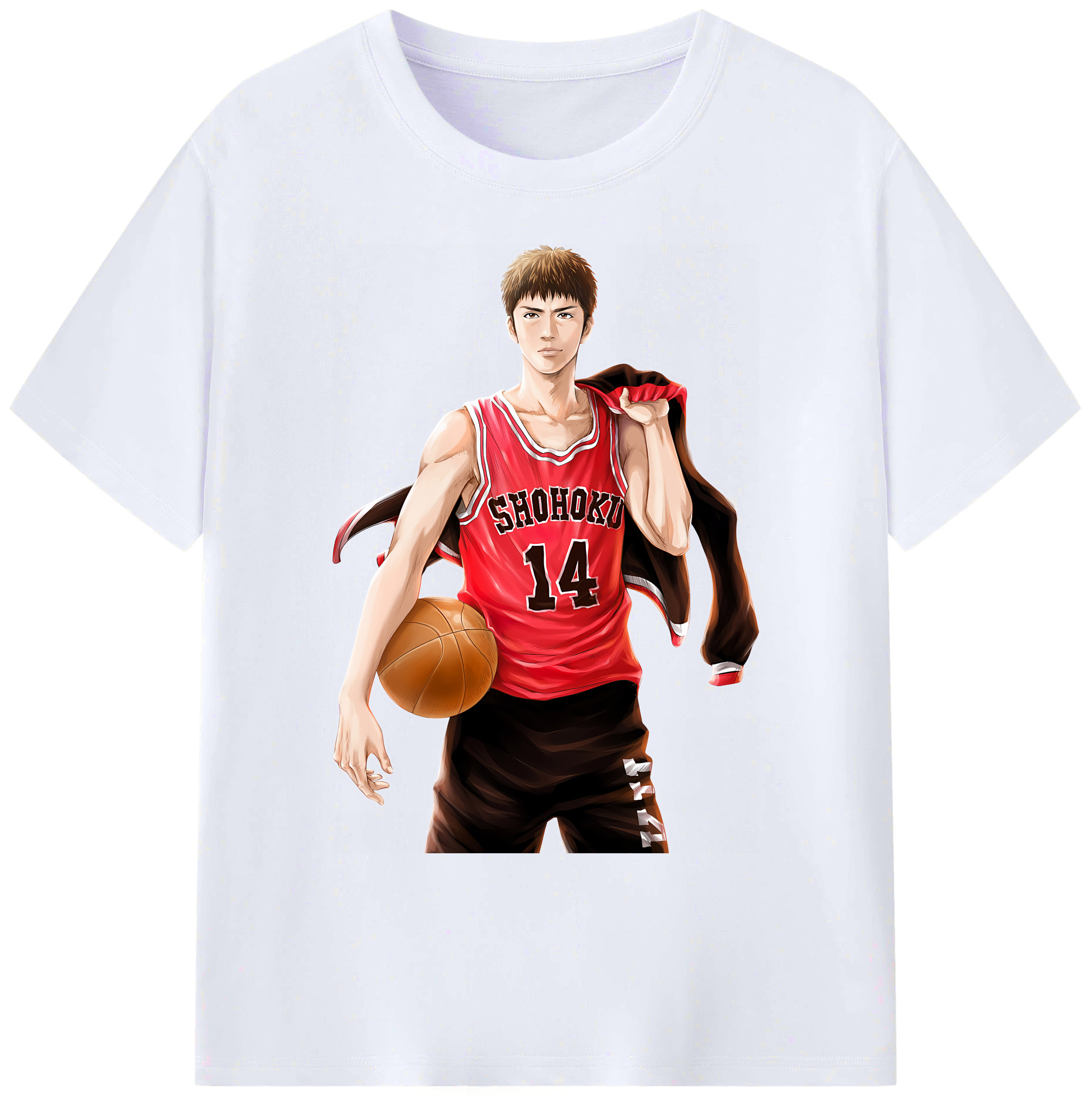 （画像用） SLAM DUNK／スラムダンク 綿100％ メンズ半袖Tシャツ｜肌触りやわらか＆通気性