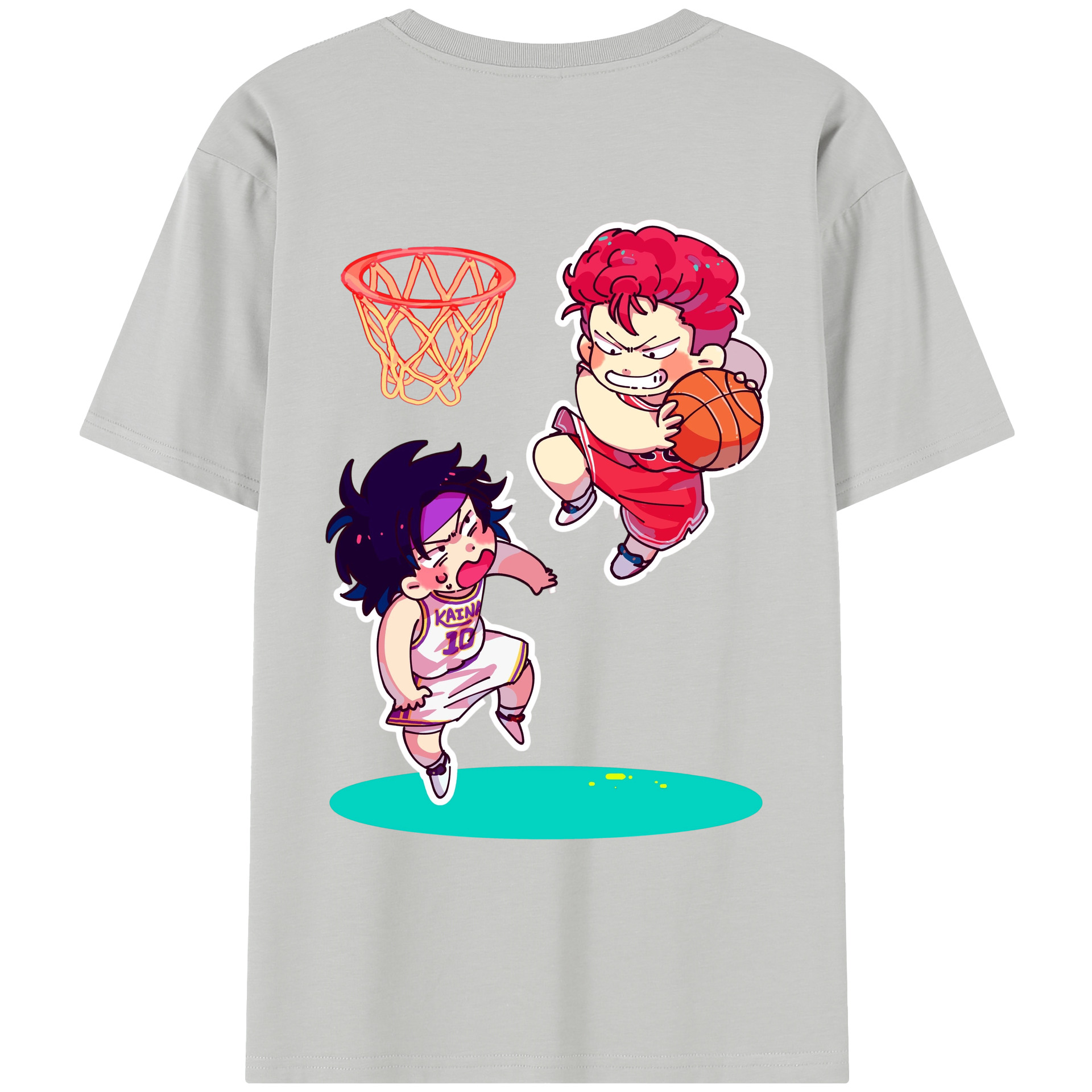 SLAM DUNK／スラムダンク レディース半袖Tシャツ(バックプリント)