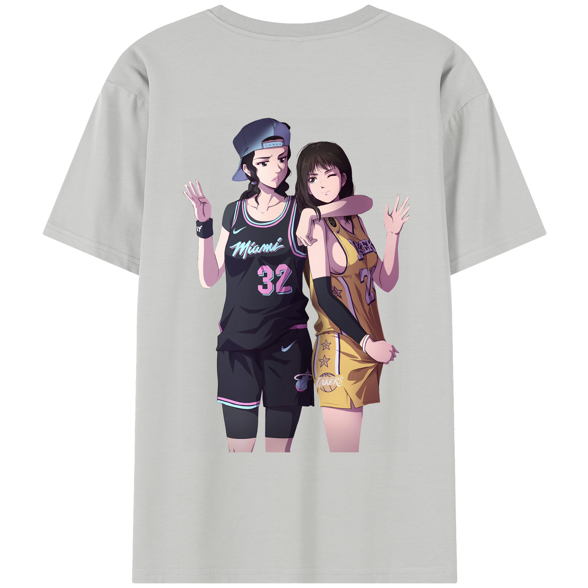 SLAM DUNK／スラムダンク レディース半袖Tシャツ(バックプリント)