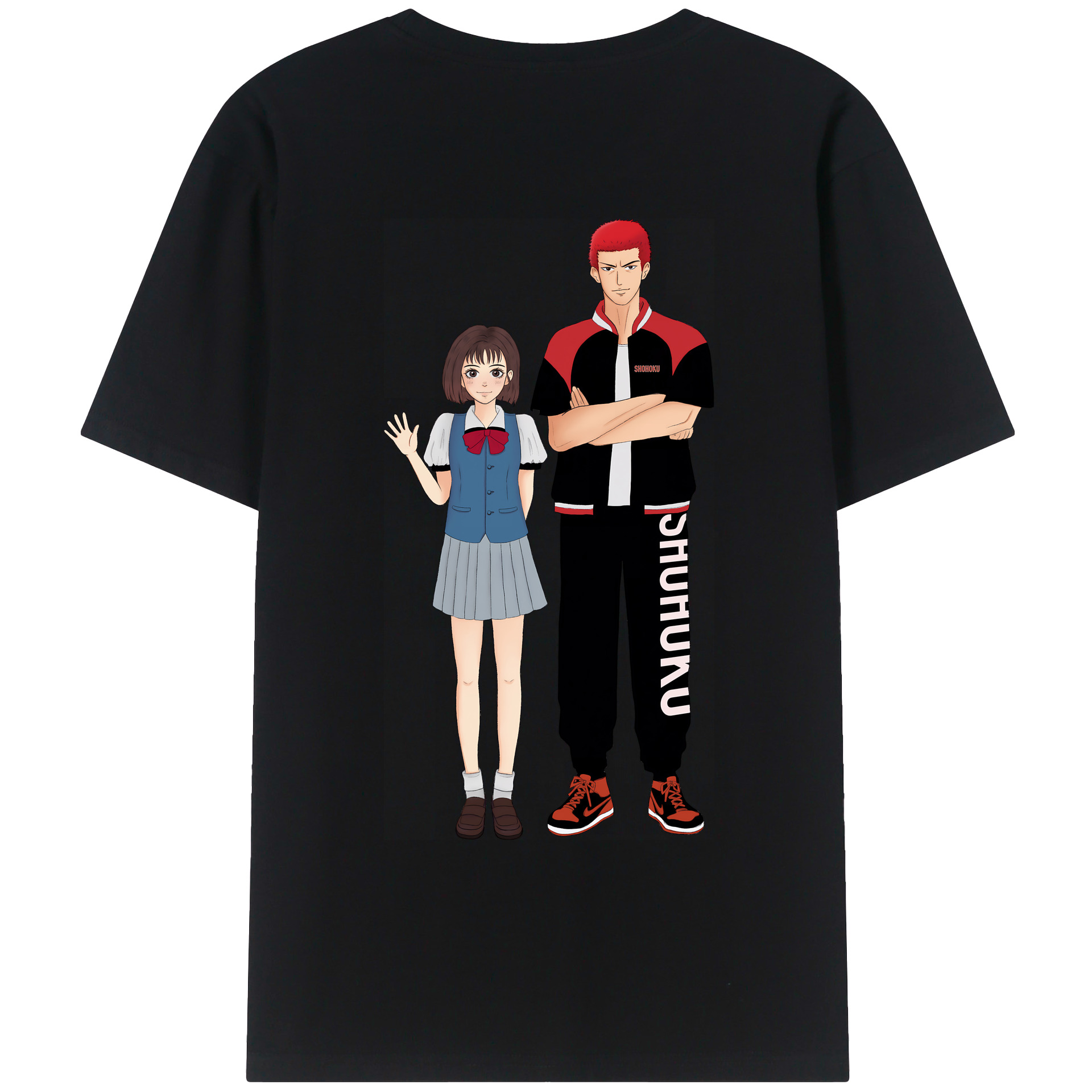SLAM DUNK／スラムダンク レディース半袖Tシャツ(バックプリント)