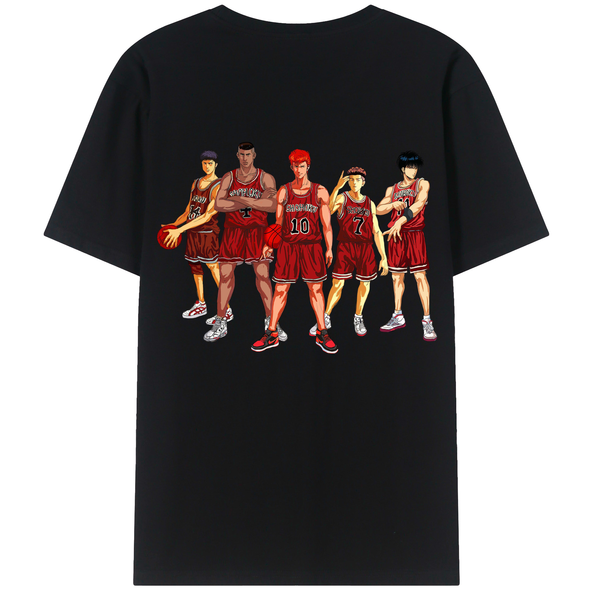 SLAM DUNK／スラムダンク レディース半袖Tシャツ(バックプリント)