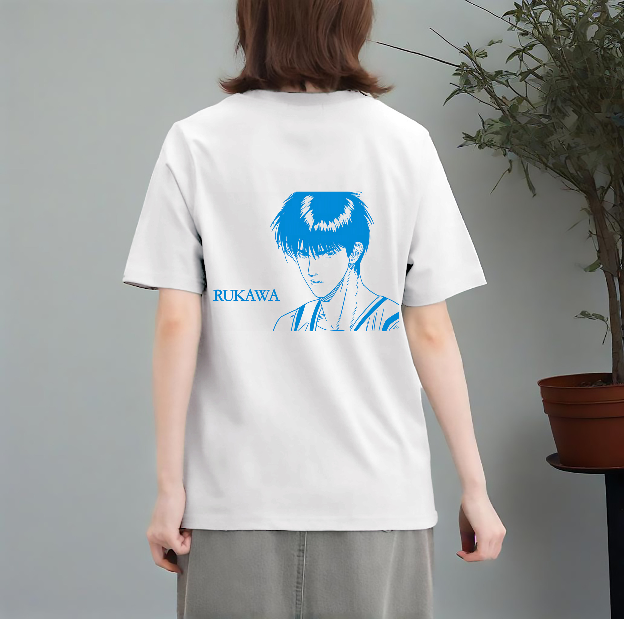 SLAM DUNK／スラムダンク レディース半袖Tシャツ(バックプリント)