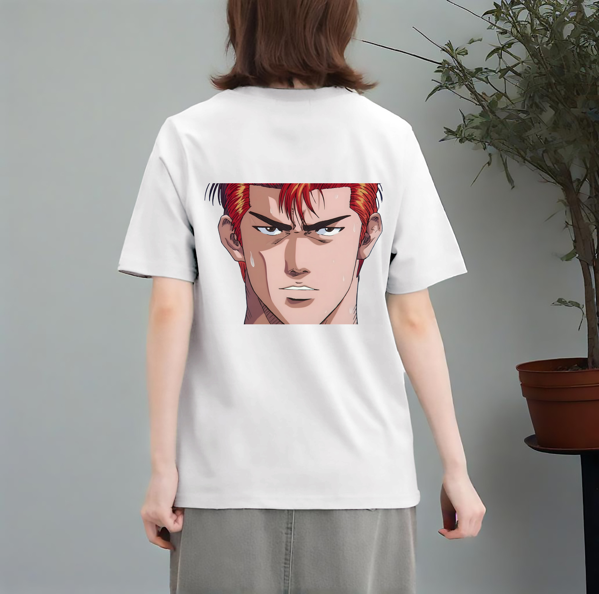 SLAM DUNK／スラムダンク レディース半袖Tシャツ(バックプリント)