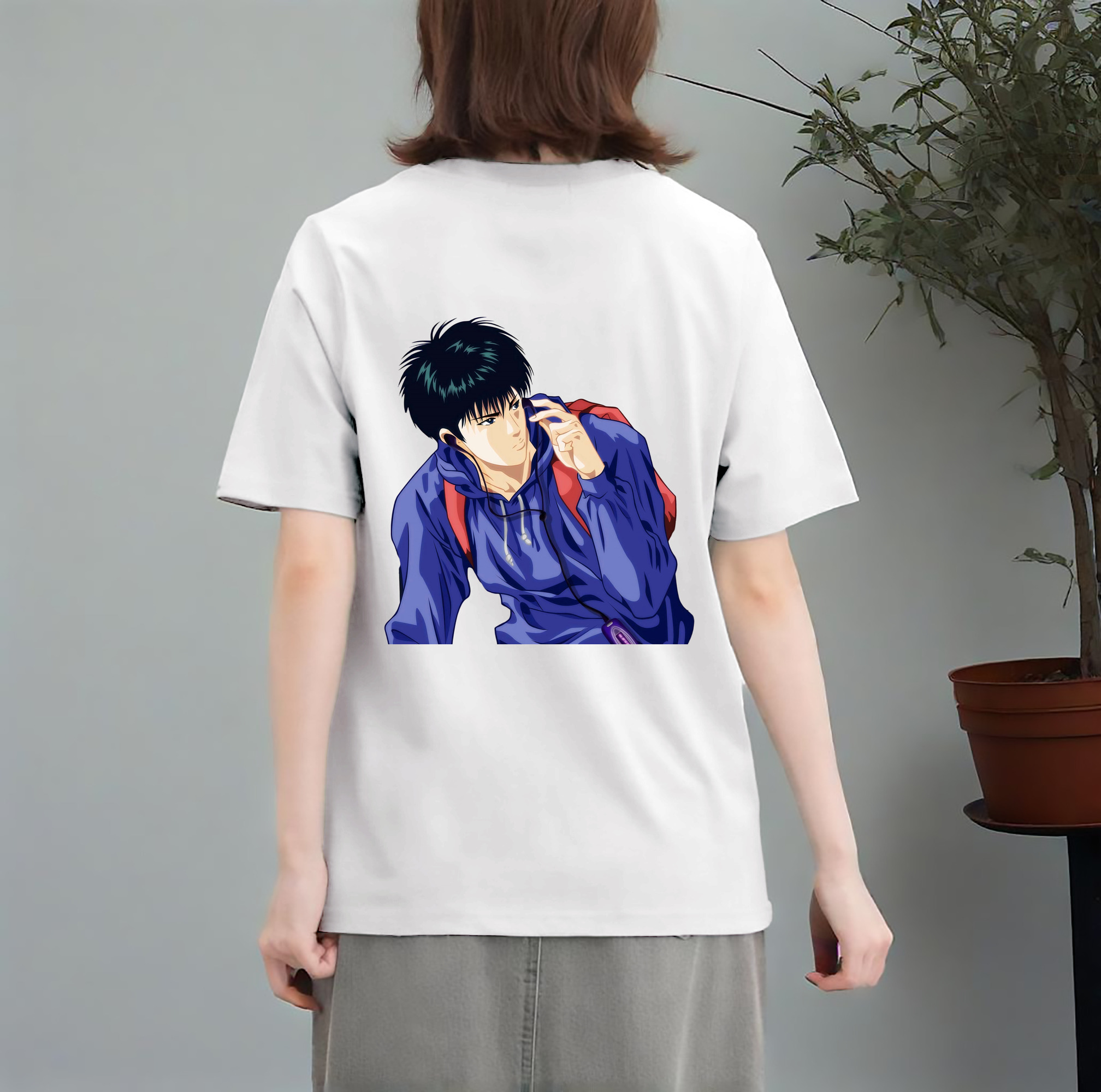 SLAM DUNK／スラムダンク レディース半袖Tシャツ(バックプリント)