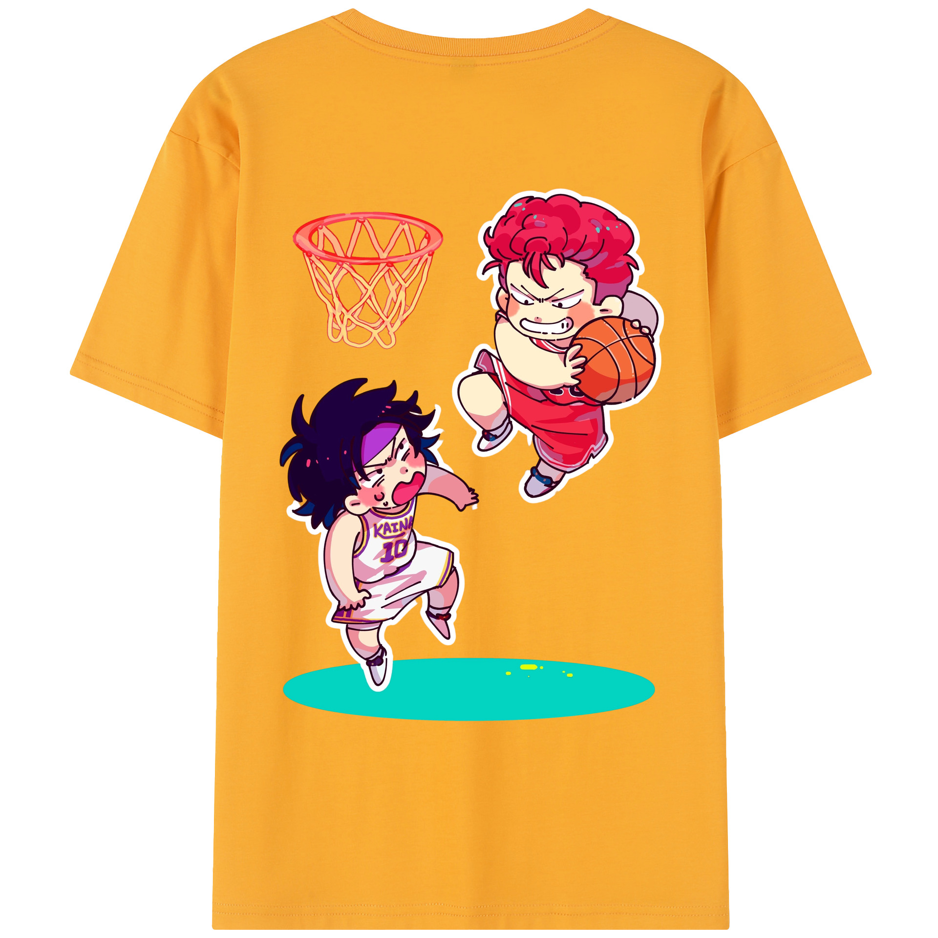 SLAM DUNK／スラムダンク レディース半袖Tシャツ(バックプリント)