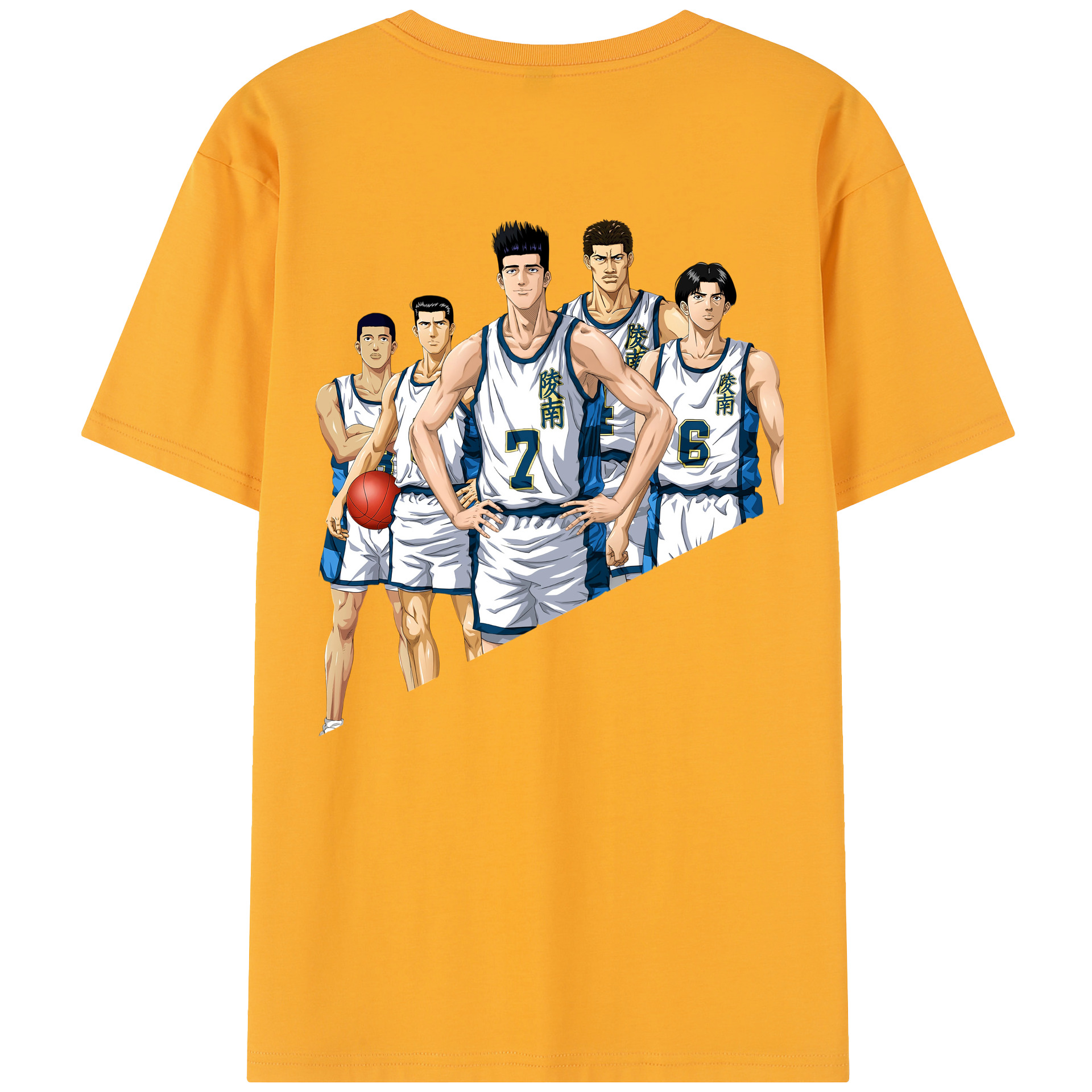 SLAM DUNK／スラムダンク レディース半袖Tシャツ(バックプリント)