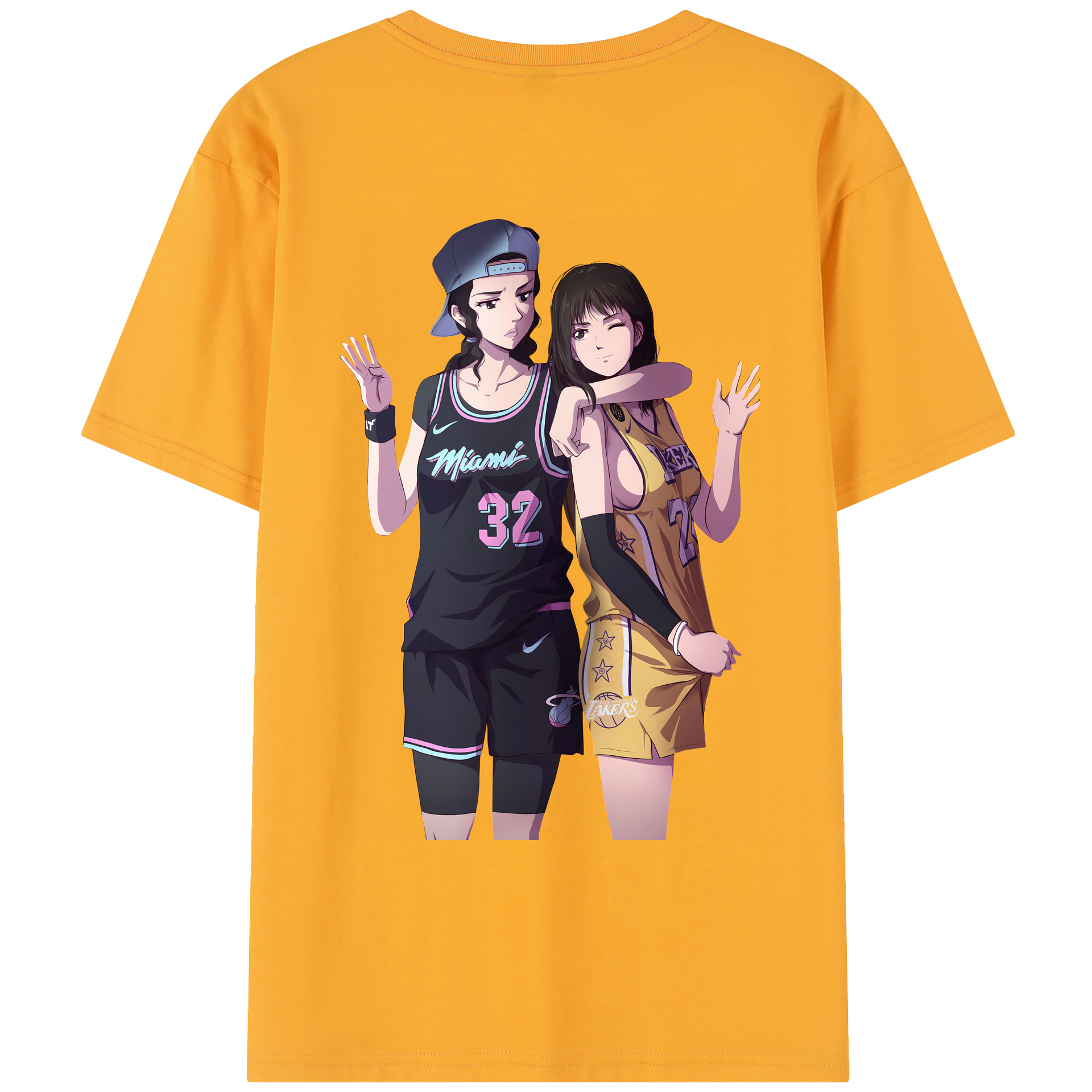 SLAM DUNK／スラムダンク レディース半袖Tシャツ(バックプリント)