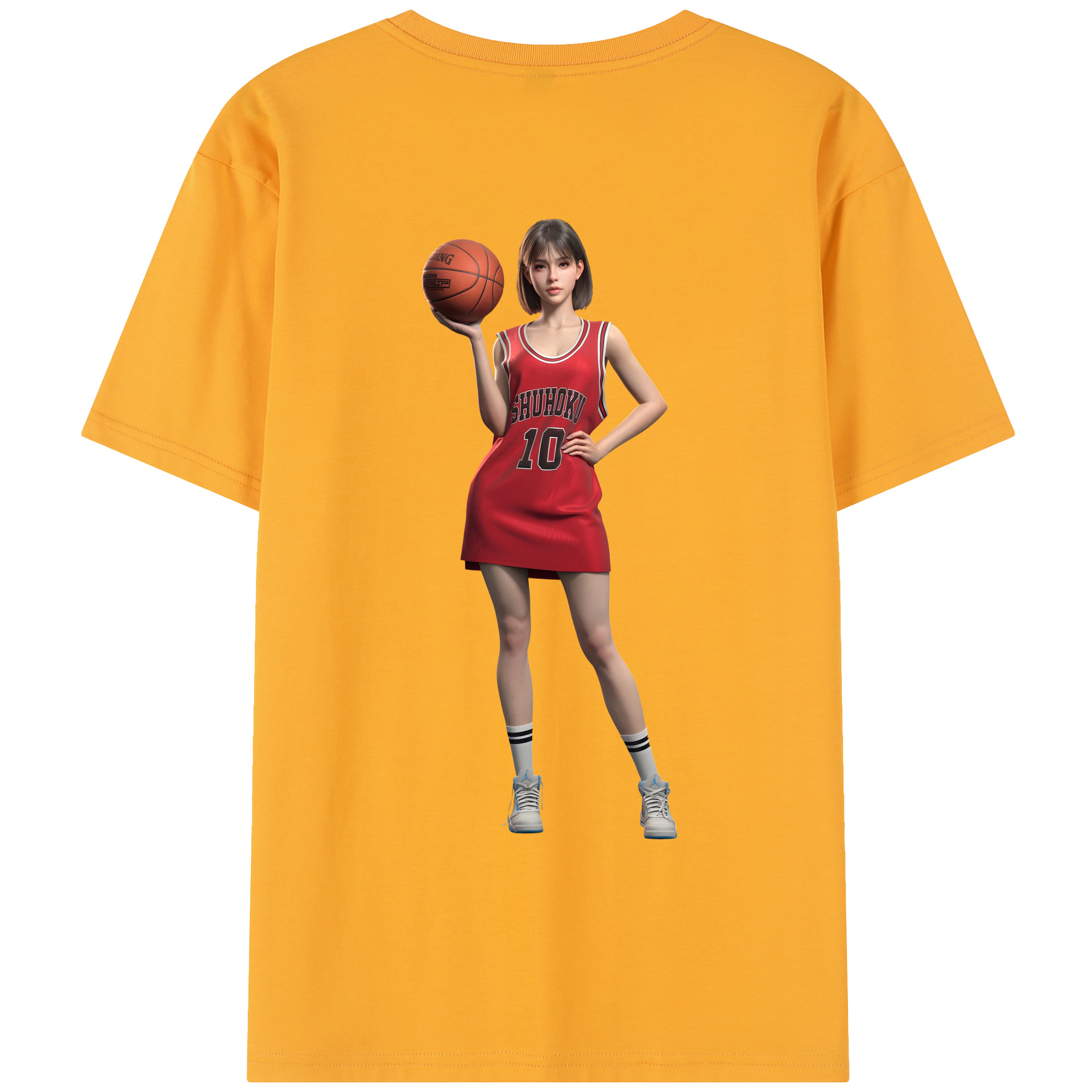 SLAM DUNK／スラムダンク レディース半袖Tシャツ(バックプリント)