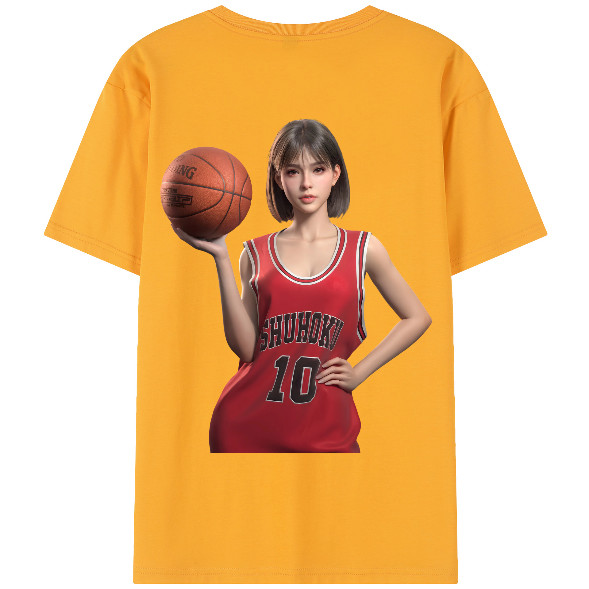 SLAM DUNK／スラムダンク レディース半袖Tシャツ(バックプリント)