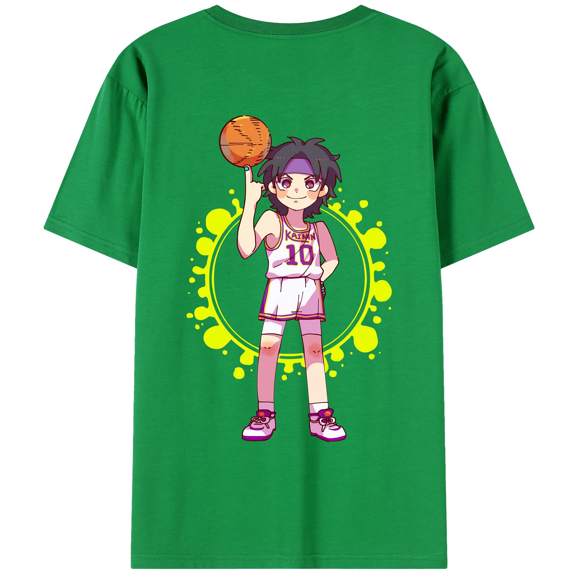 SLAM DUNK／スラムダンク レディース半袖Tシャツ(バックプリント)