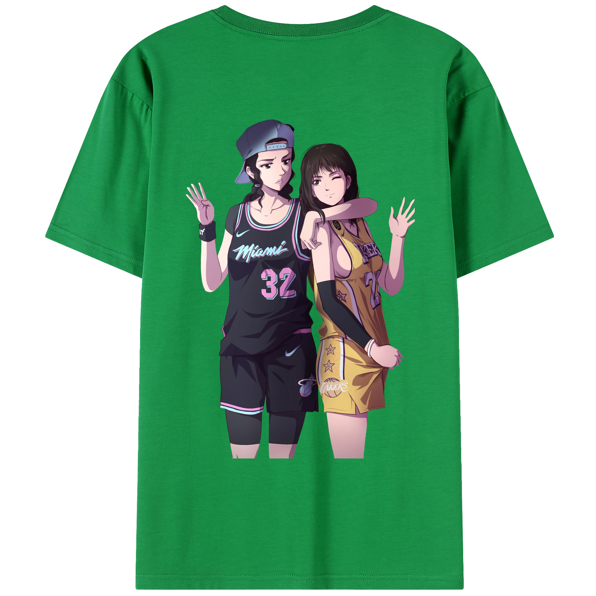 SLAM DUNK／スラムダンク レディース半袖Tシャツ(バックプリント)