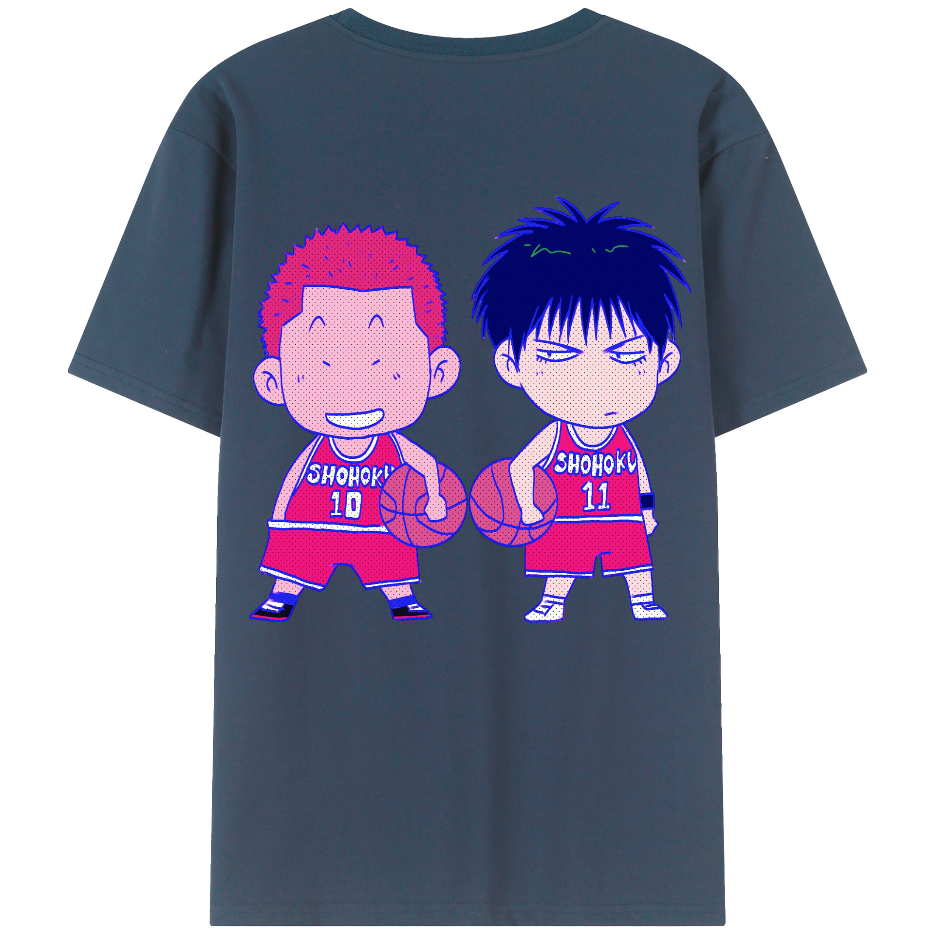 SLAM DUNK／スラムダンク レディース半袖Tシャツ(バックプリント)