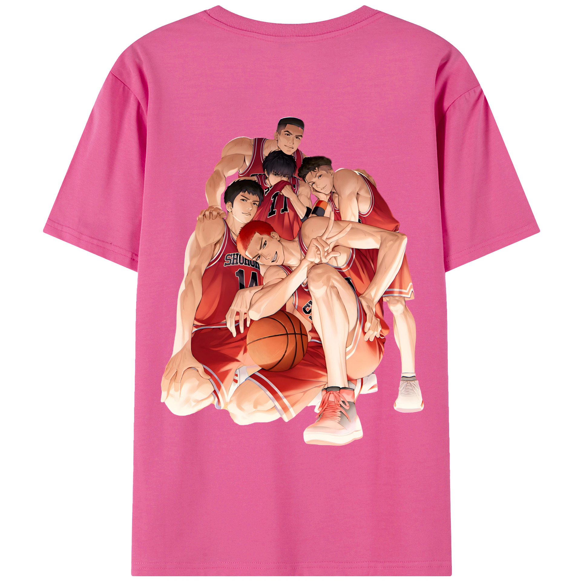 SLAM DUNK／スラムダンク レディース半袖Tシャツ(バックプリント)