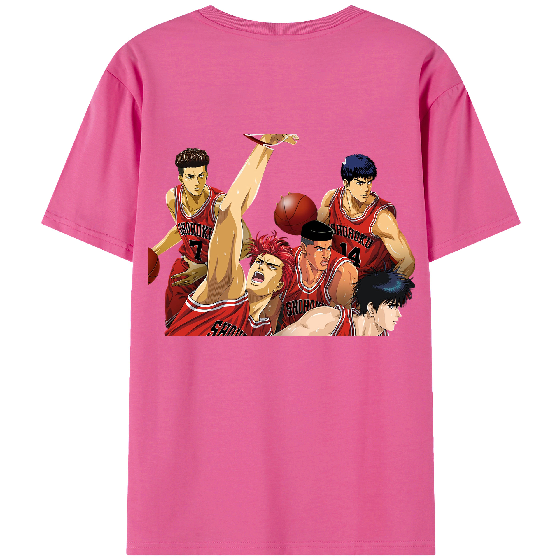 SLAM DUNK／スラムダンク レディース半袖Tシャツ(バックプリント)