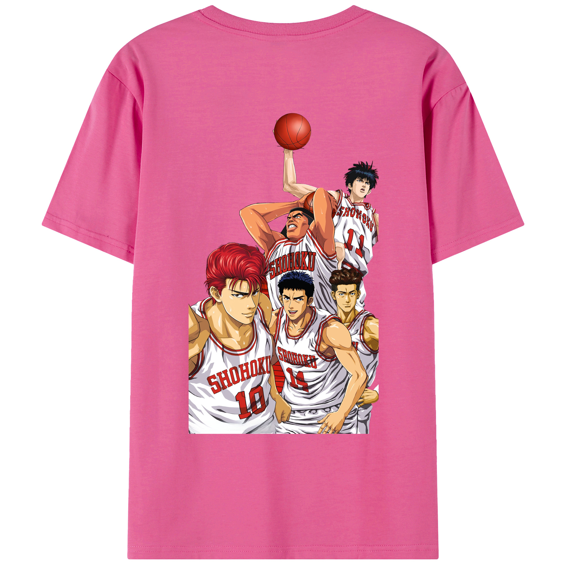 SLAM DUNK／スラムダンク レディース半袖Tシャツ(バックプリント)