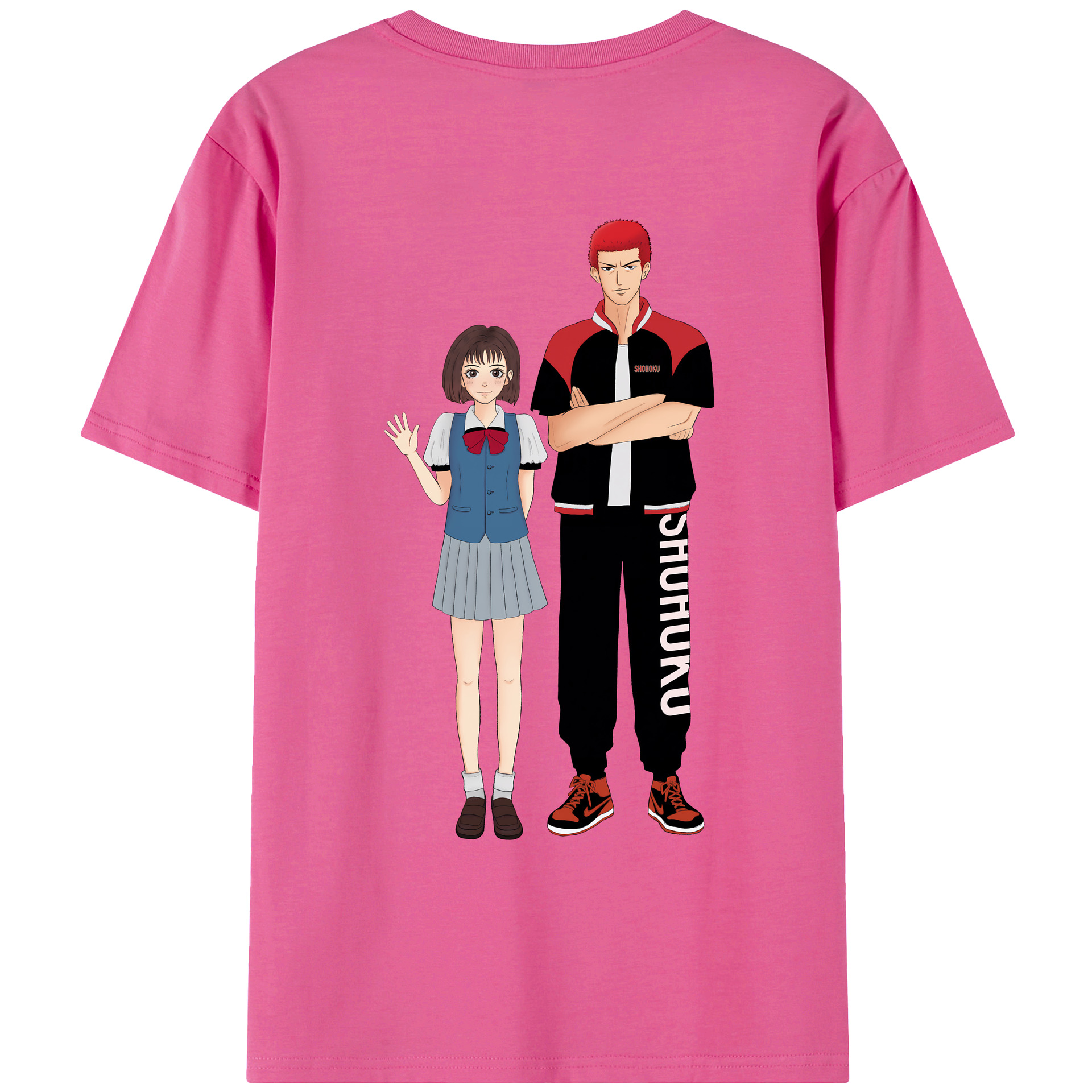 SLAM DUNK／スラムダンク レディース半袖Tシャツ(バックプリント)