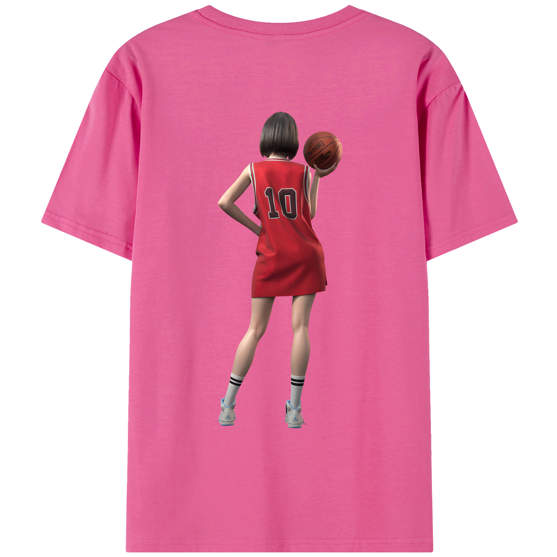 SLAM DUNK／スラムダンク レディース半袖Tシャツ(バックプリント)