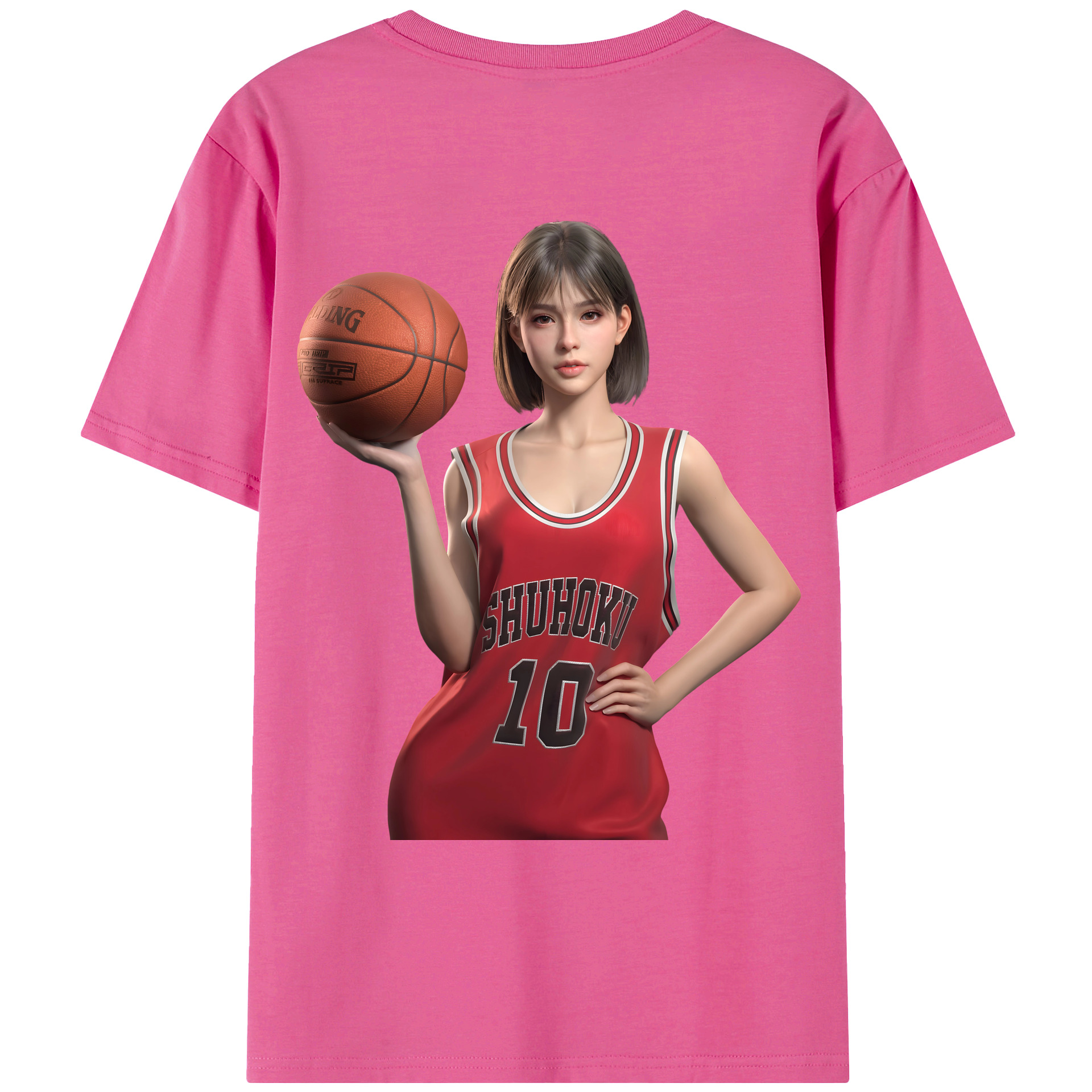 SLAM DUNK／スラムダンク レディース半袖Tシャツ(バックプリント)