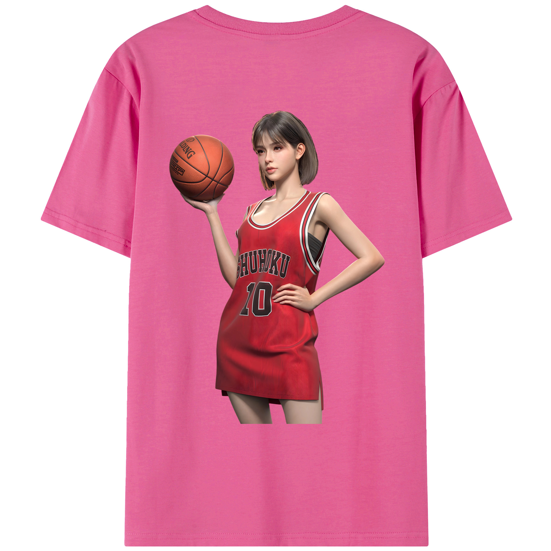 SLAM DUNK／スラムダンク レディース半袖Tシャツ(バックプリント)