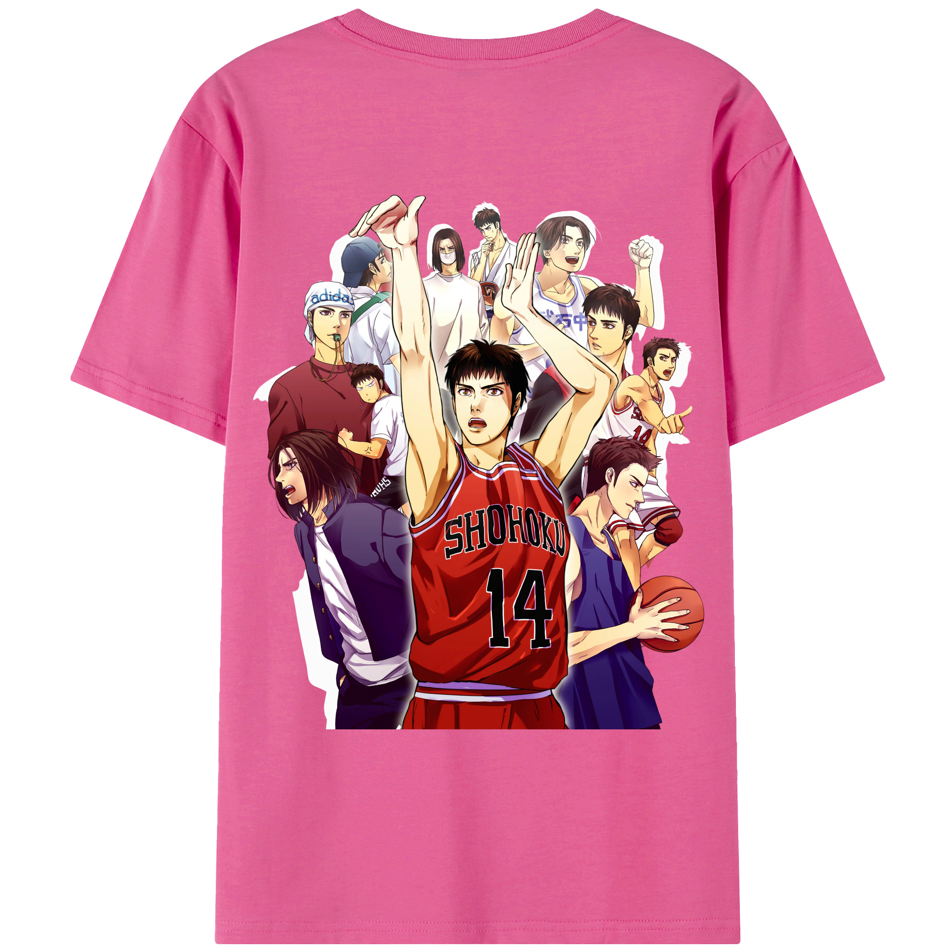 SLAM DUNK／スラムダンク レディース半袖Tシャツ(バックプリント)