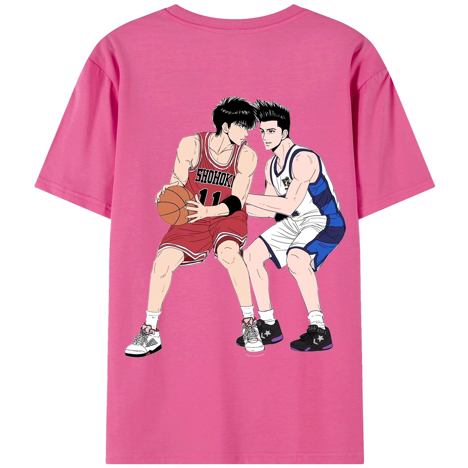 SLAM DUNK／スラムダンク レディース半袖Tシャツ(バックプリント)