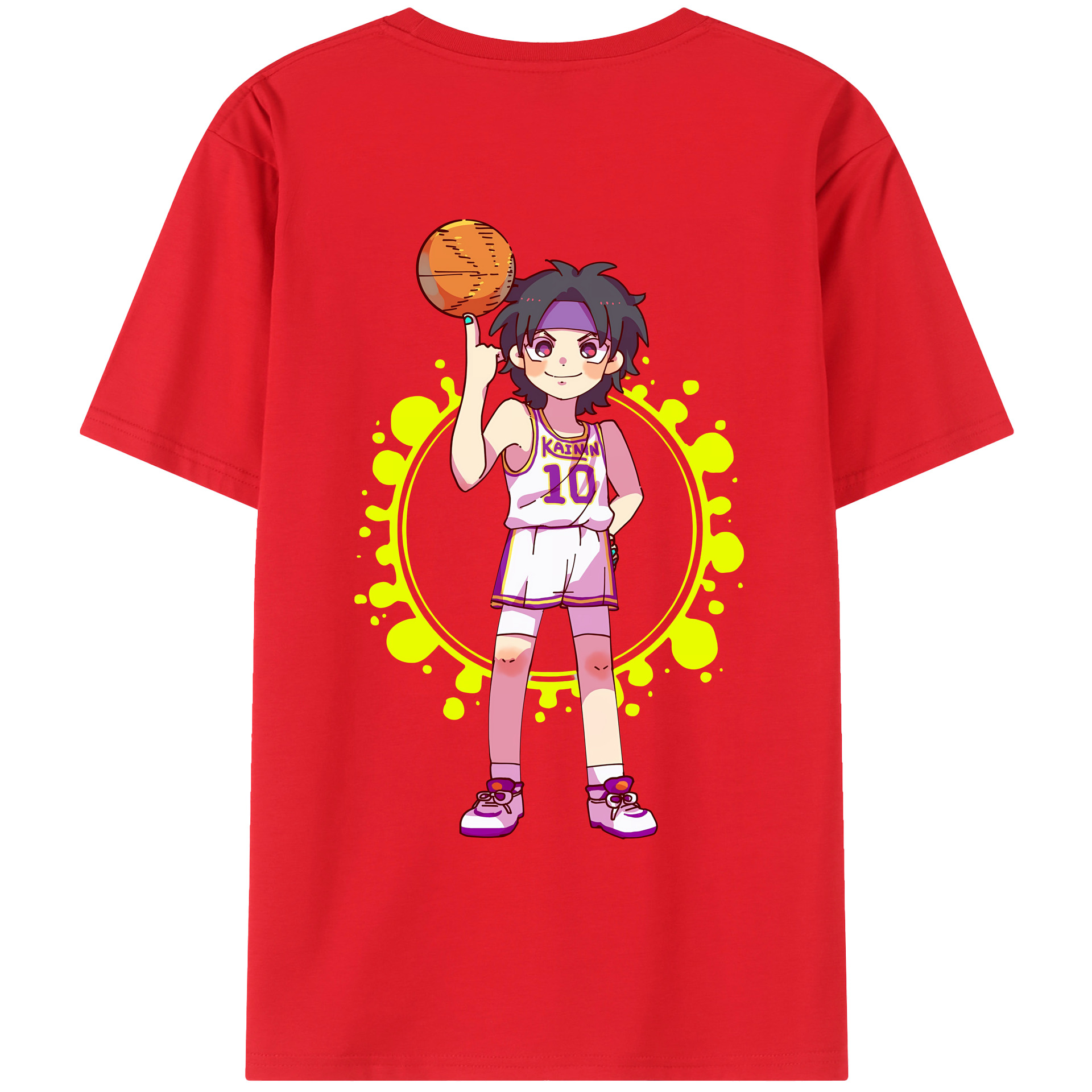 SLAM DUNK／スラムダンク レディース半袖Tシャツ(バックプリント)