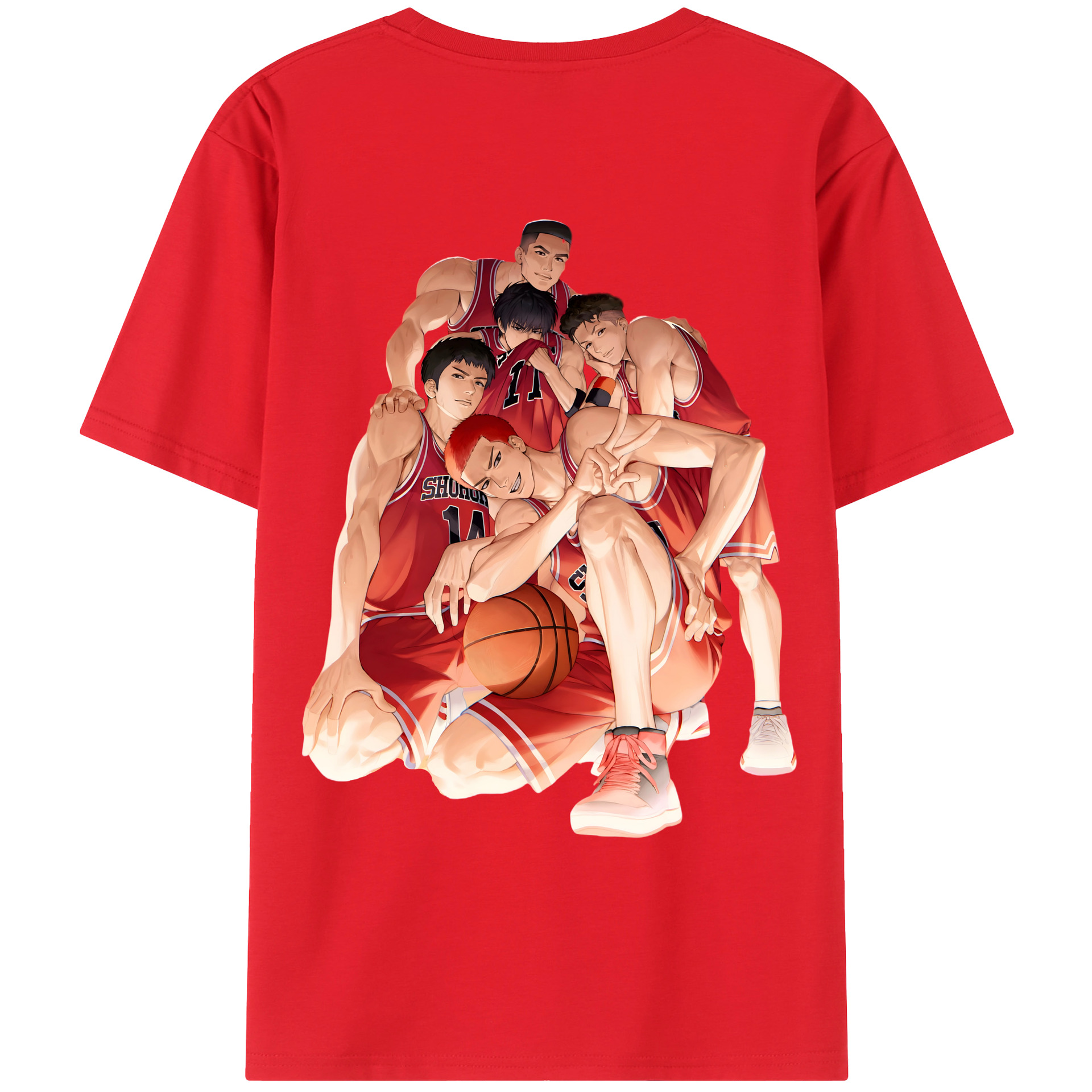 SLAM DUNK／スラムダンク レディース半袖Tシャツ(バックプリント)