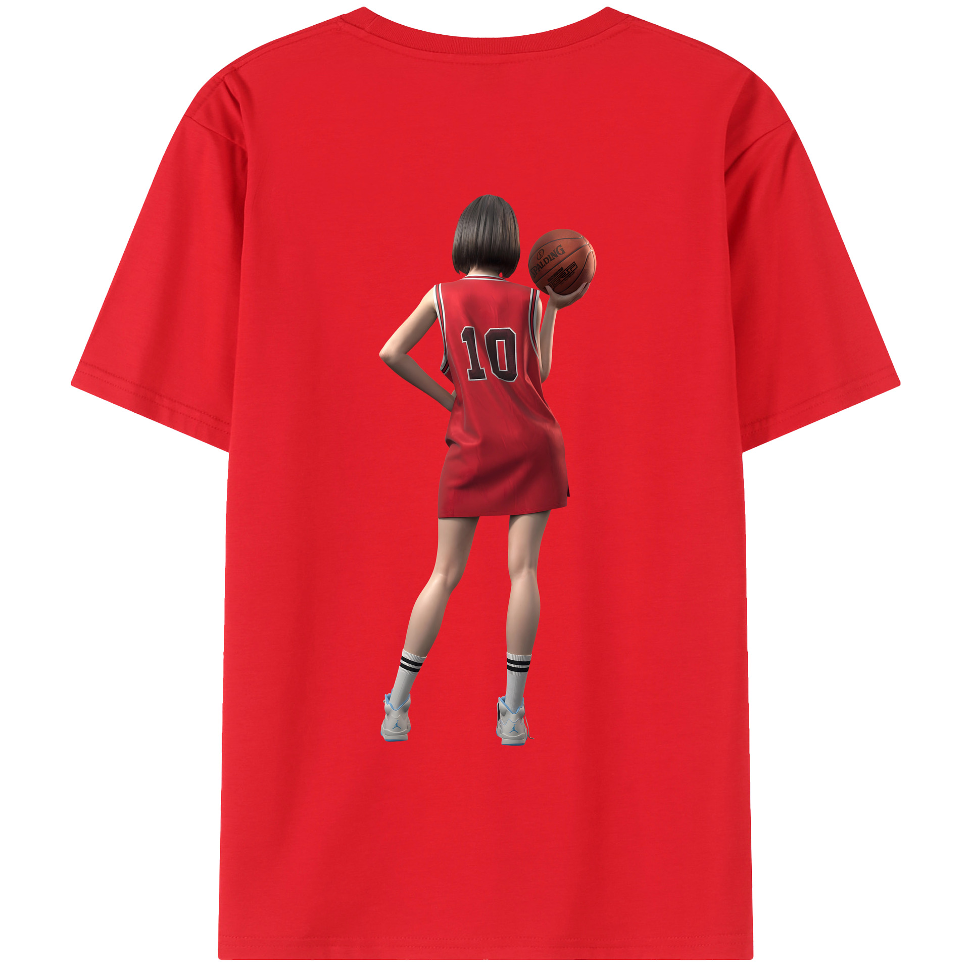 SLAM DUNK／スラムダンク レディース半袖Tシャツ(バックプリント)