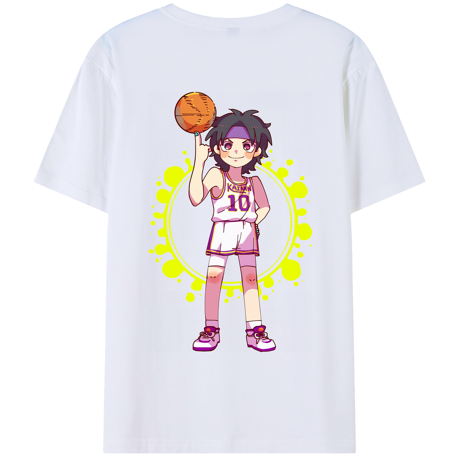 SLAM DUNK／スラムダンク レディース半袖Tシャツ(バックプリント)