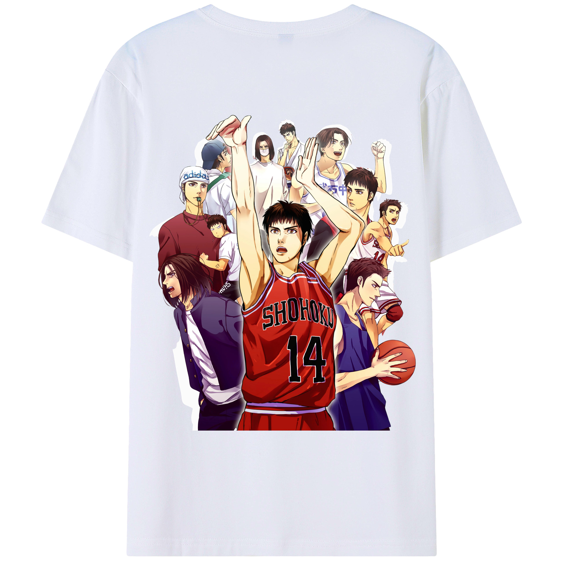 SLAM DUNK／スラムダンク レディース半袖Tシャツ(バックプリント)