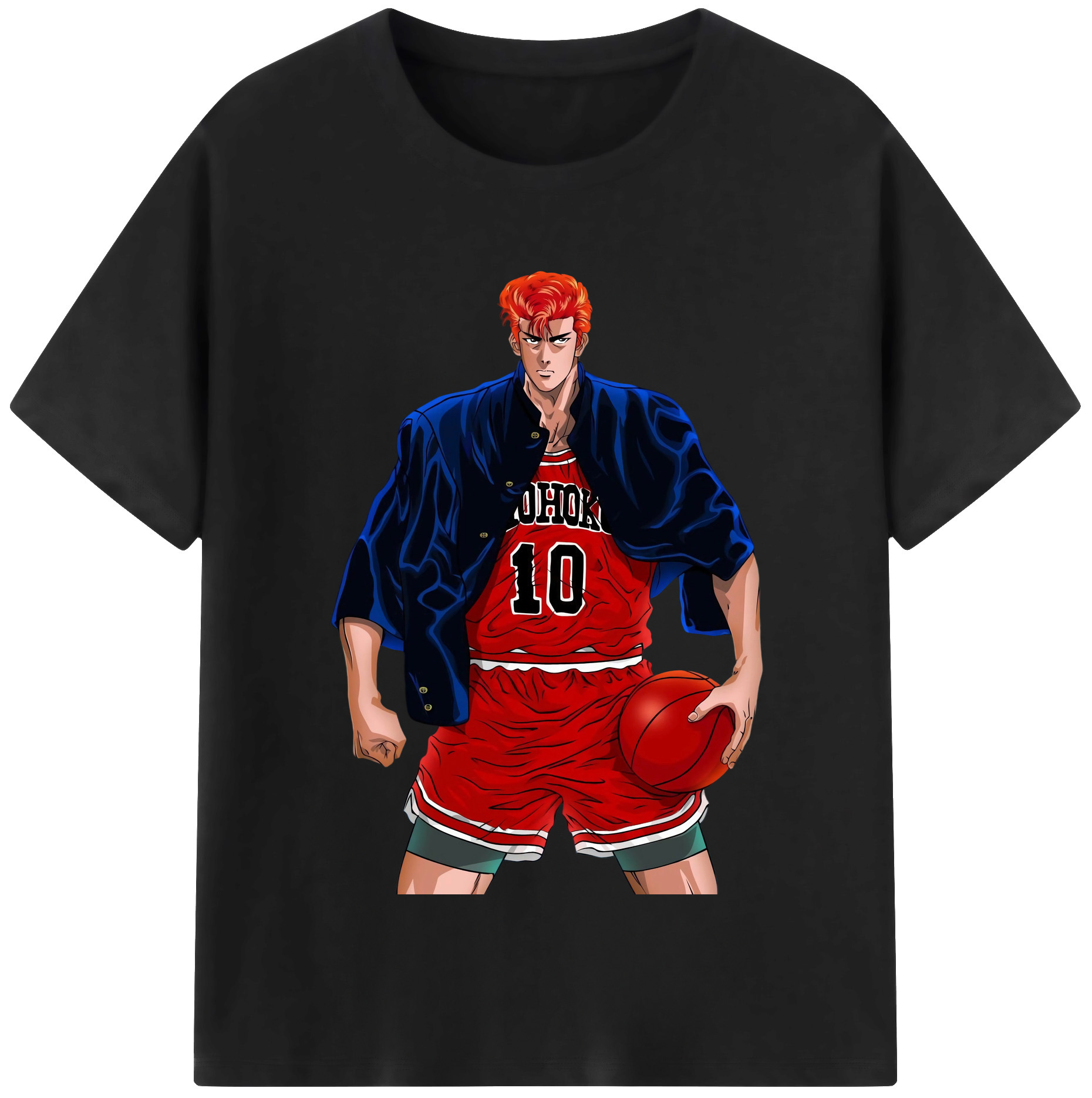 （画像用） SLAM DUNK／スラムダンク レディースカジュアルプリントTシャツ（綿100％）