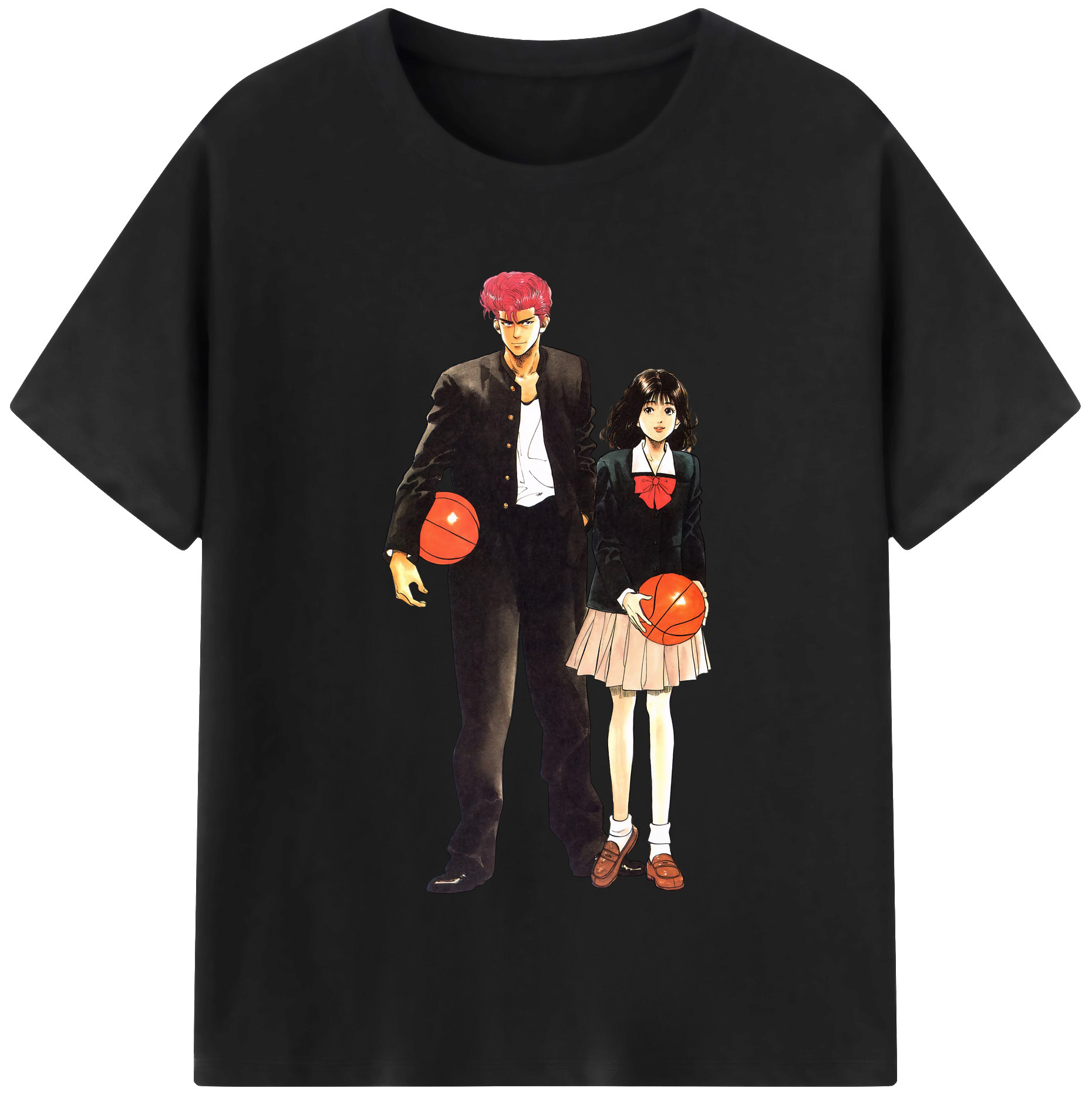 （画像用） SLAM DUNK／スラムダンク レディースカジュアルプリントTシャツ（綿100％）