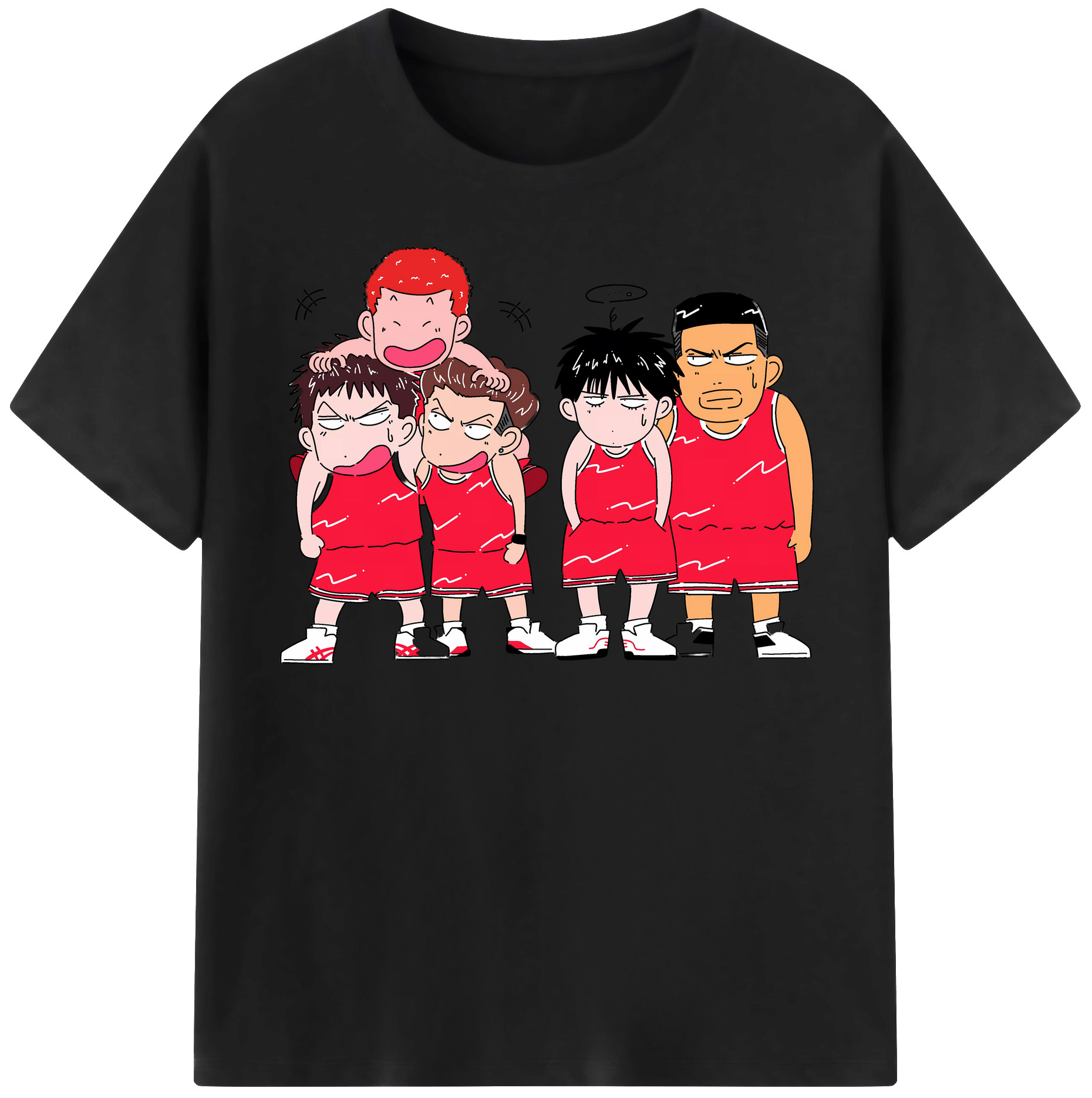 （画像用） SLAM DUNK／スラムダンク レディースカジュアルプリントTシャツ（綿100％）