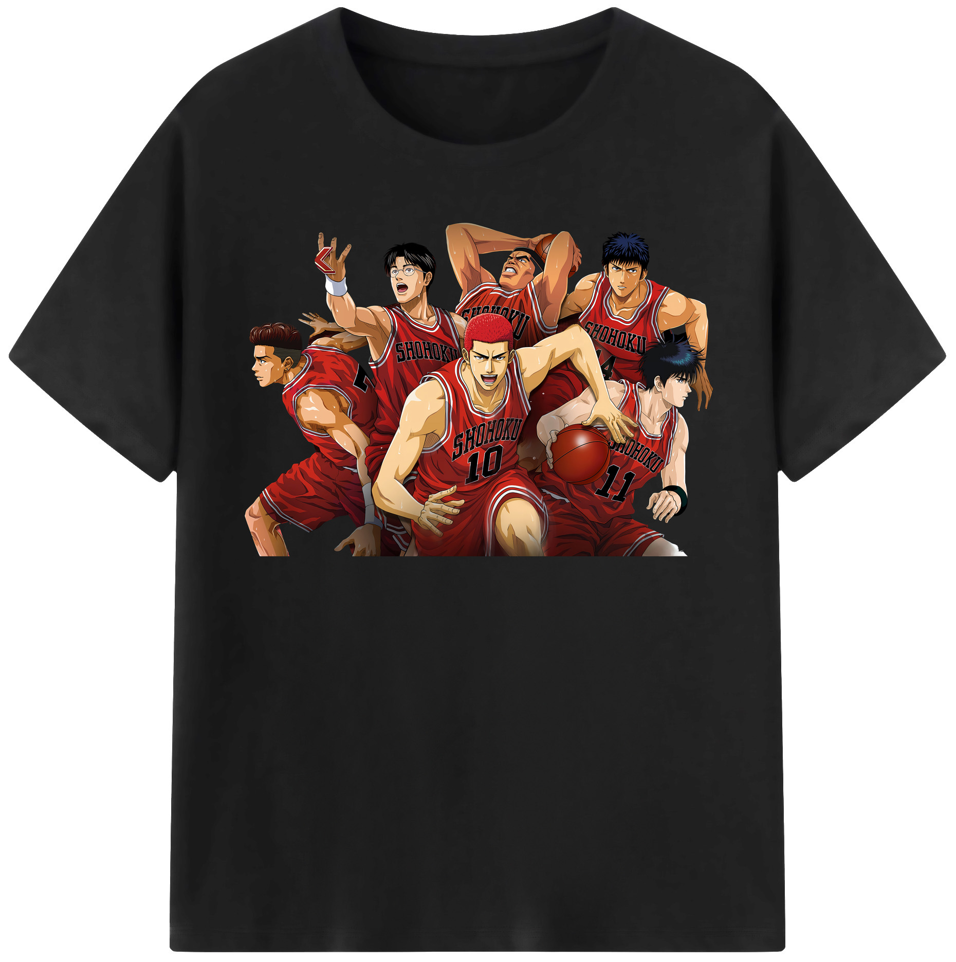 （画像用） SLAM DUNK／スラムダンク レディースカジュアルプリントTシャツ（綿100％）