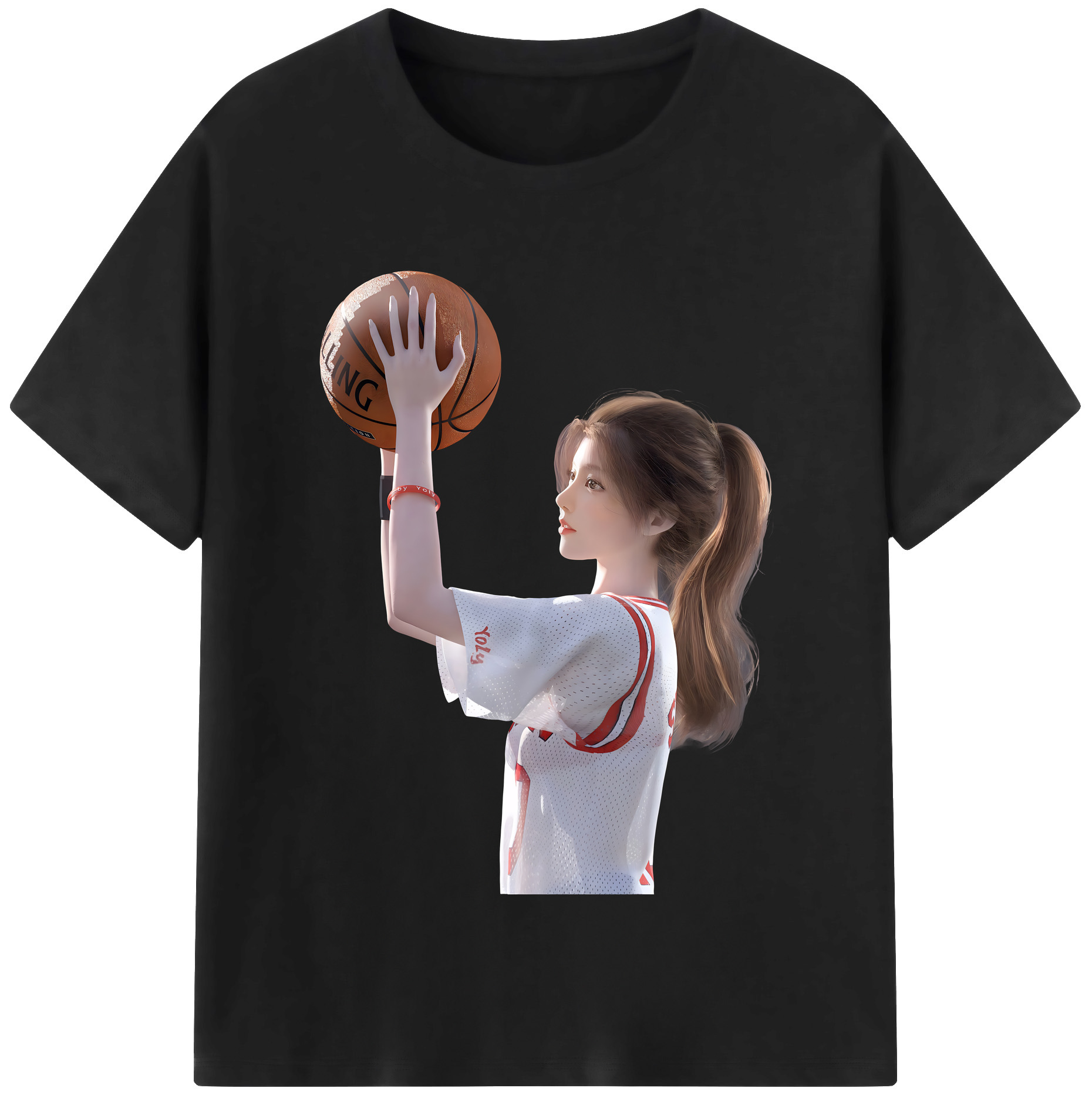 （画像用） SLAM DUNK／スラムダンク レディースカジュアルプリントTシャツ（綿100％）