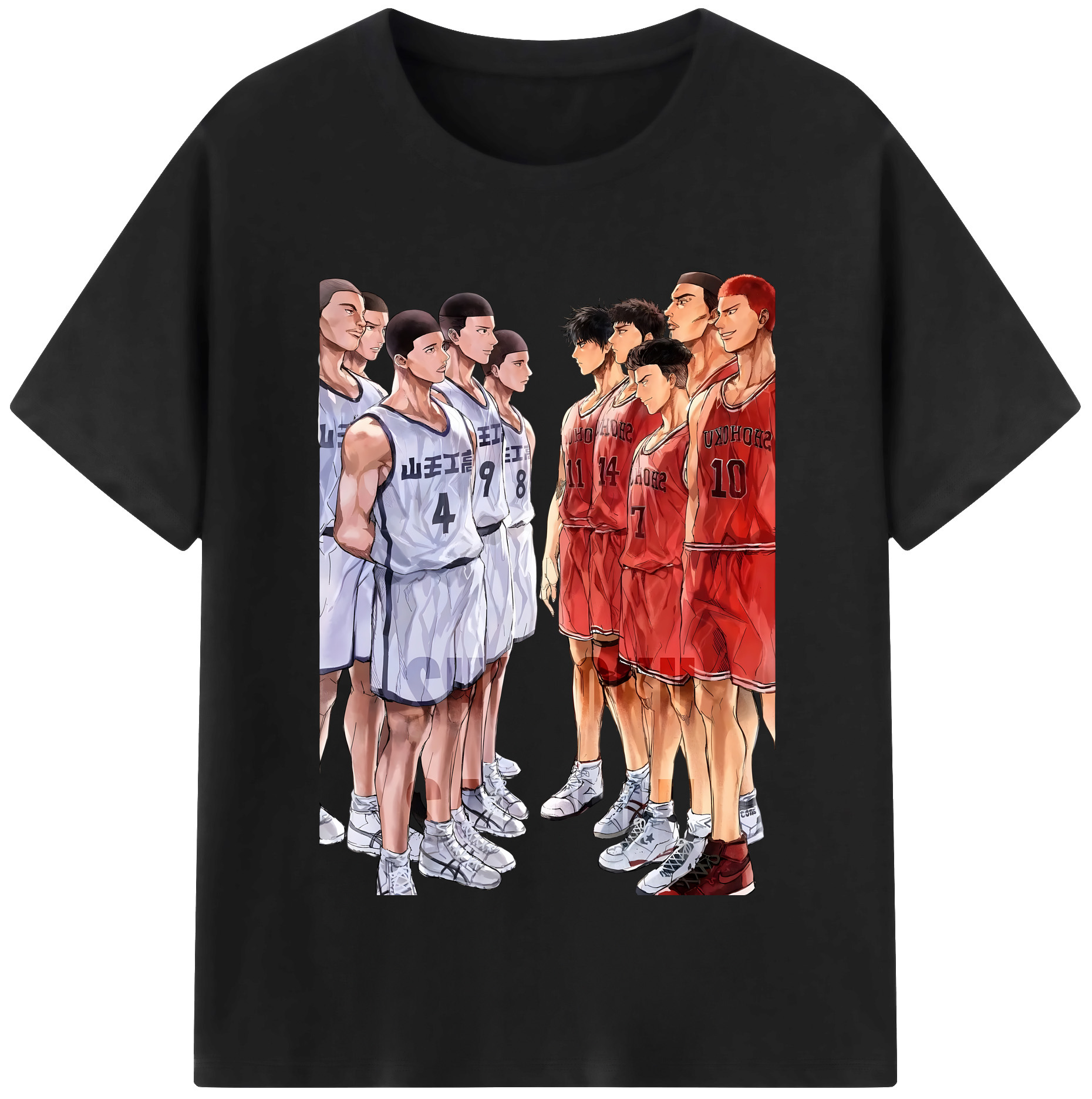 （画像用） SLAM DUNK／スラムダンク レディースカジュアルプリントTシャツ（綿100％）