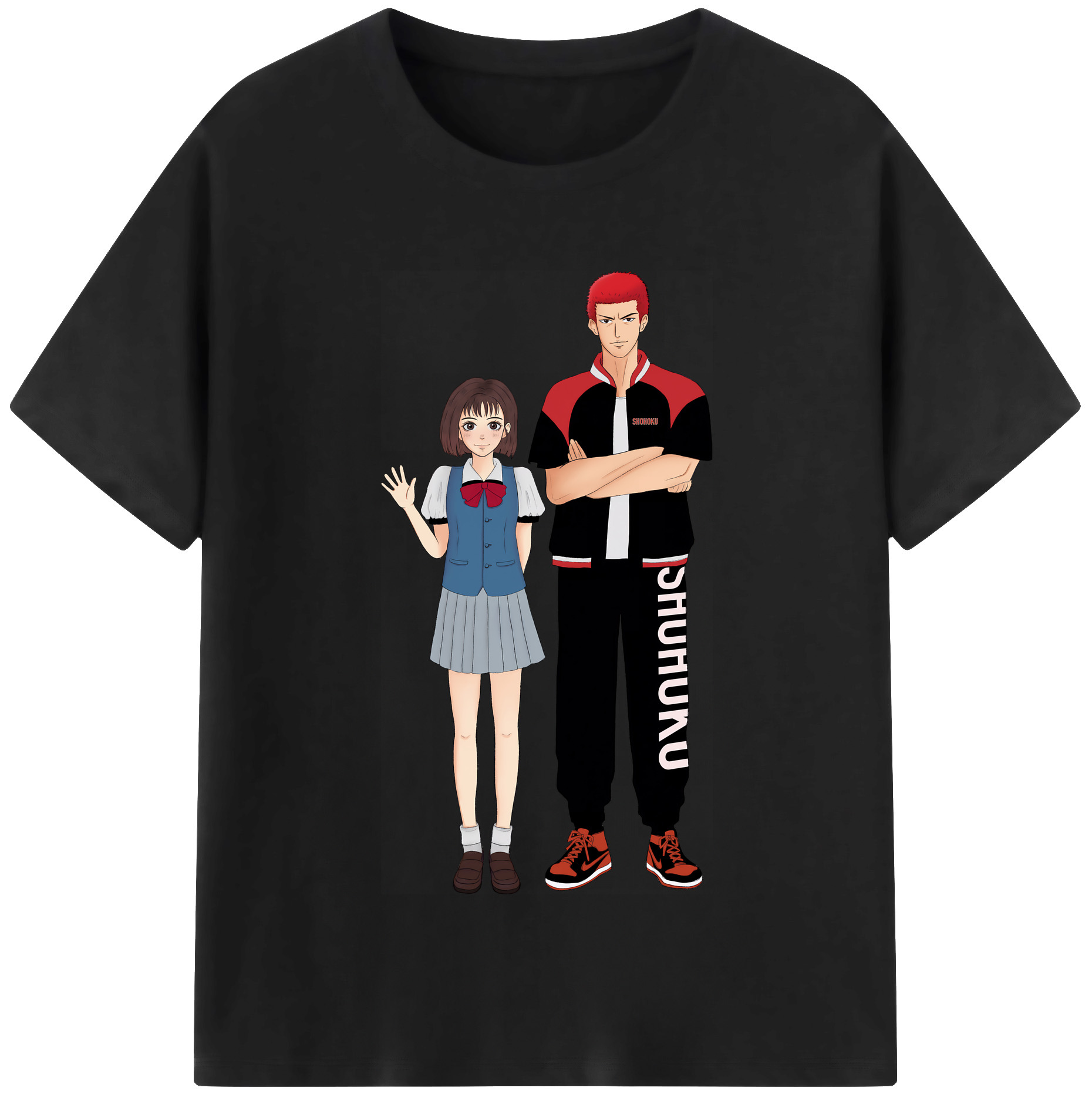 （画像用） SLAM DUNK／スラムダンク レディースカジュアルプリントTシャツ（綿100％）