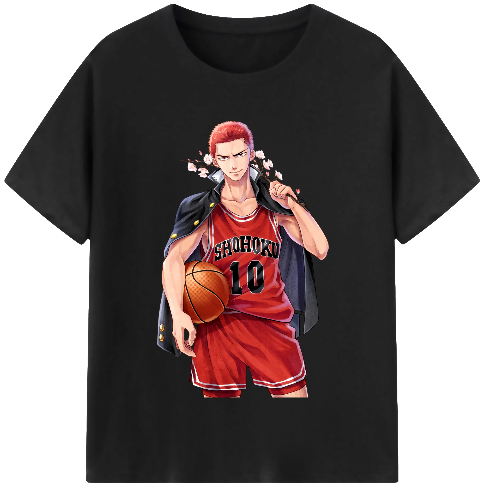 （画像用） SLAM DUNK／スラムダンク レディースカジュアルプリントTシャツ（綿100％）