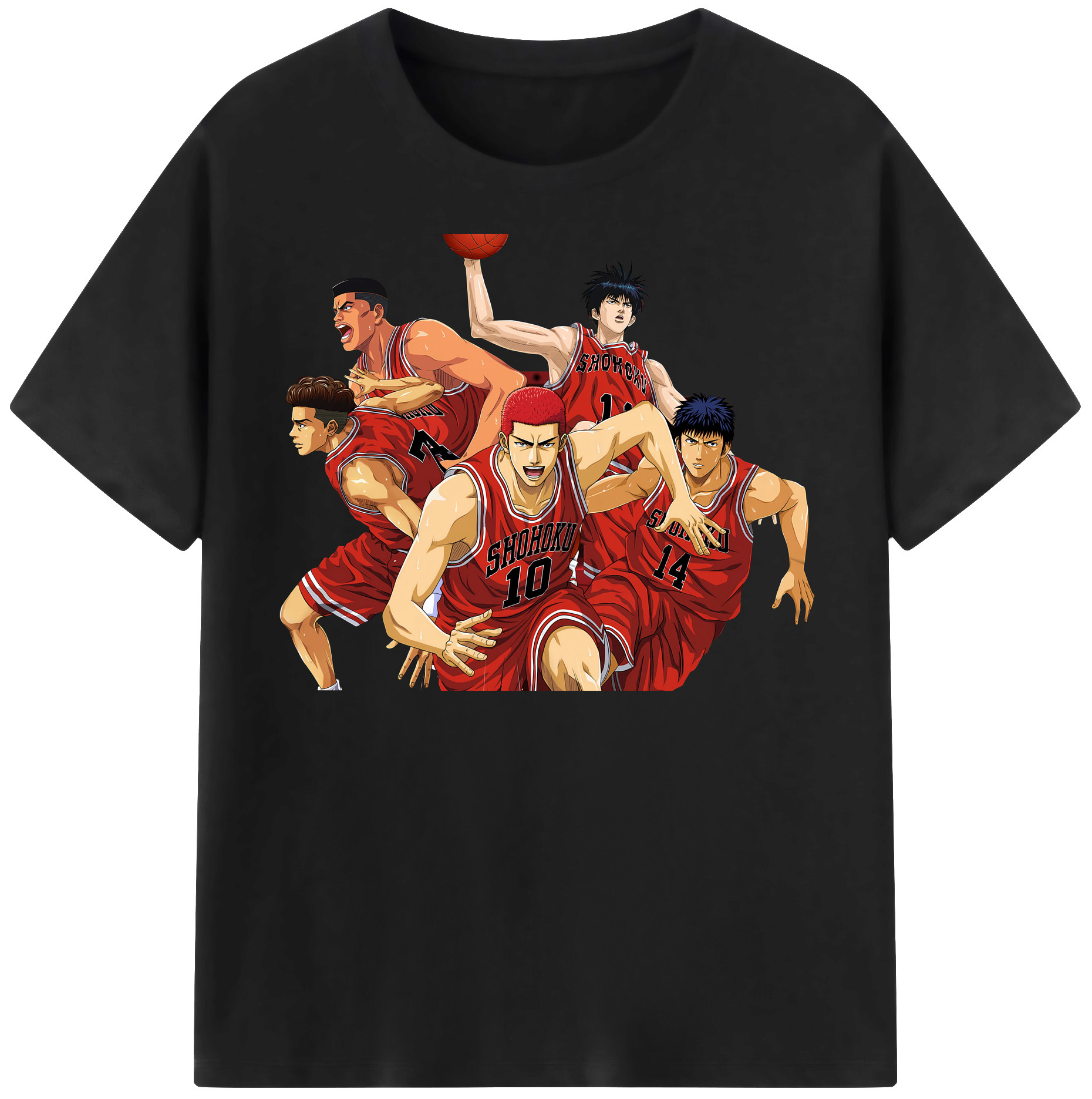 （画像用） SLAM DUNK／スラムダンク レディースカジュアルプリントTシャツ（綿100％）