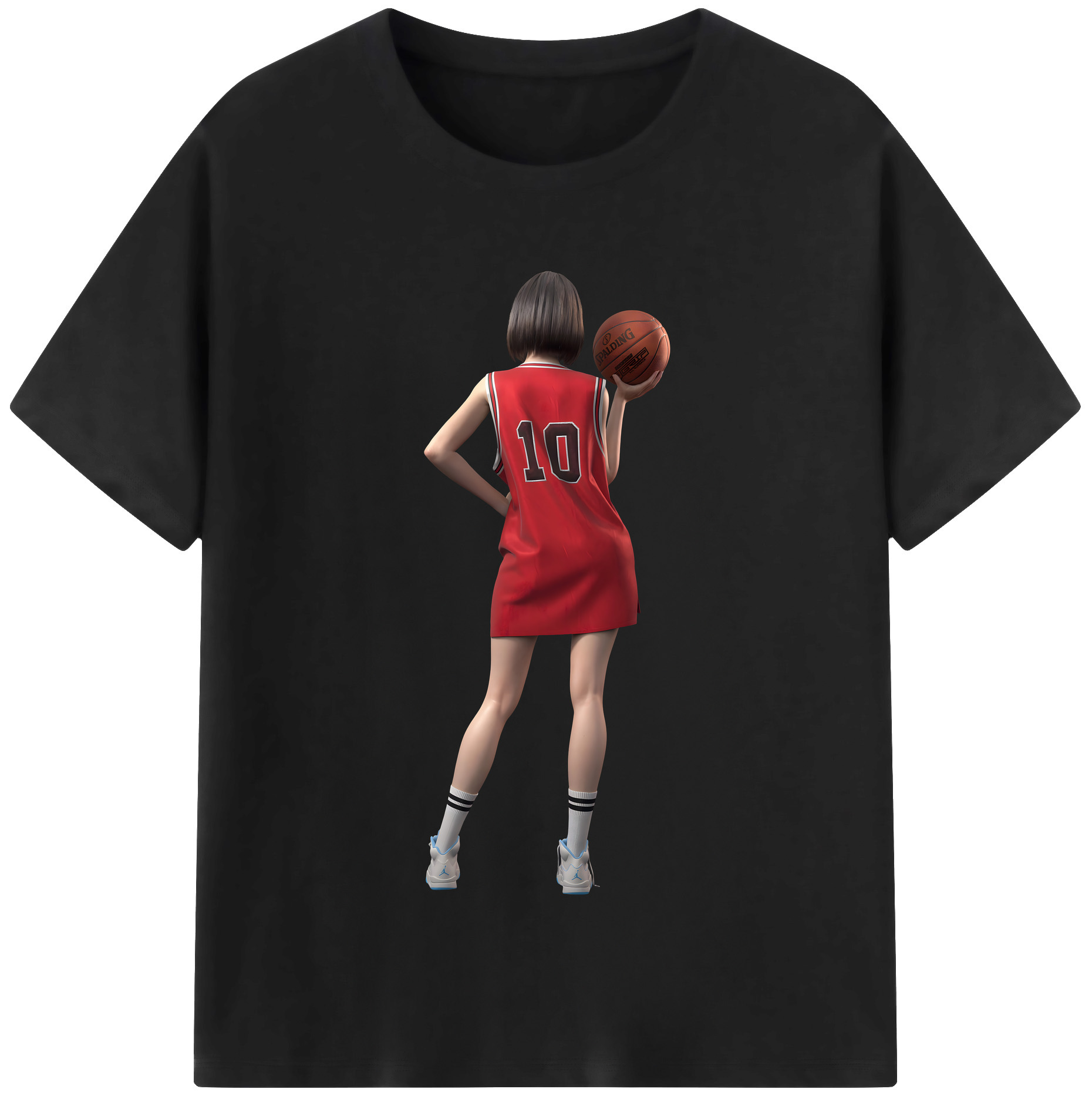 （画像用） SLAM DUNK／スラムダンク レディースカジュアルプリントTシャツ（綿100％）